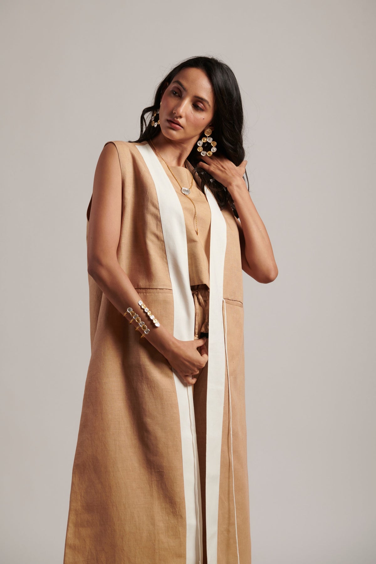 Honey Harmony Sleeveless Overlay