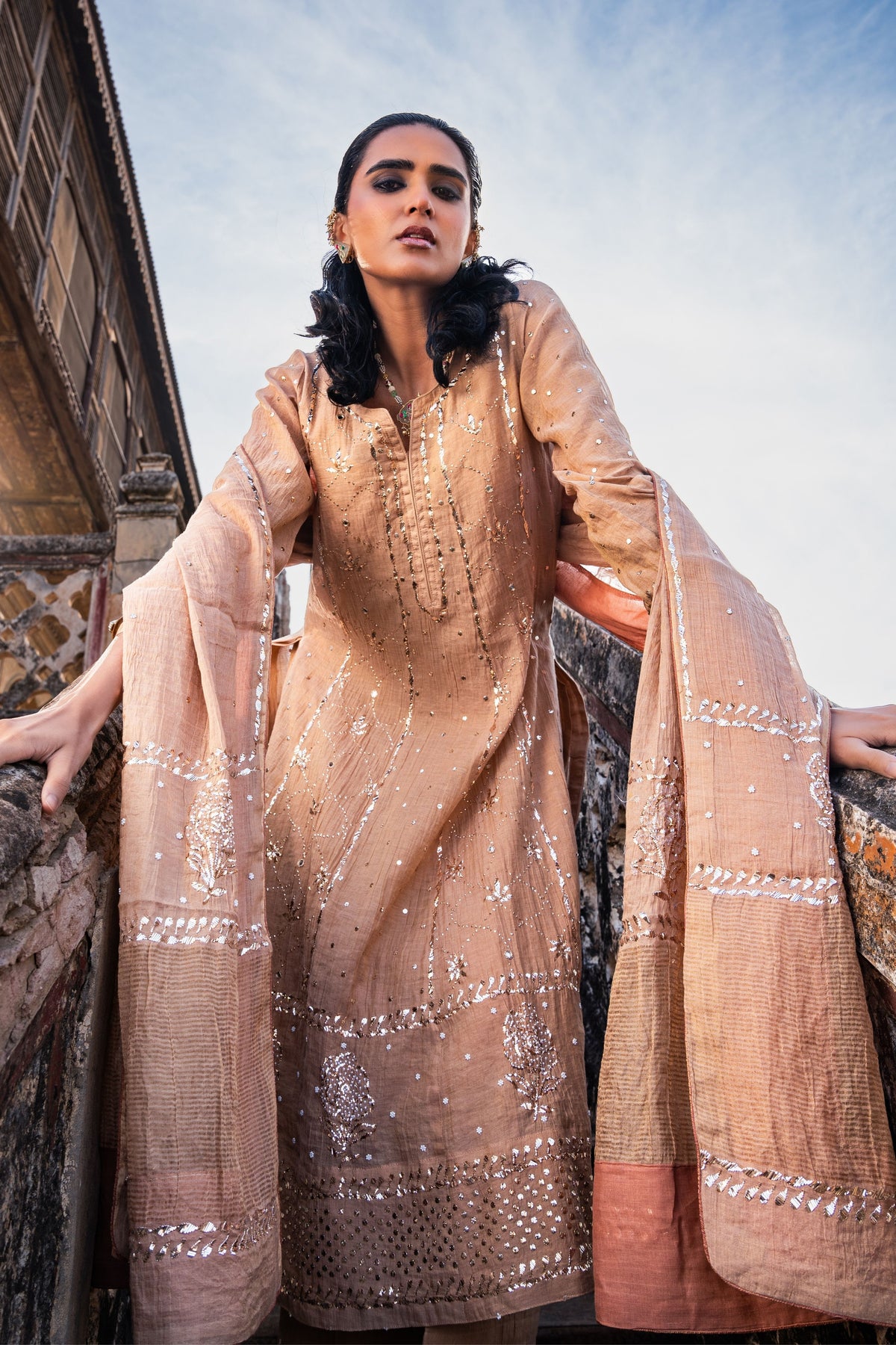 Nude Blush Kalidar Set