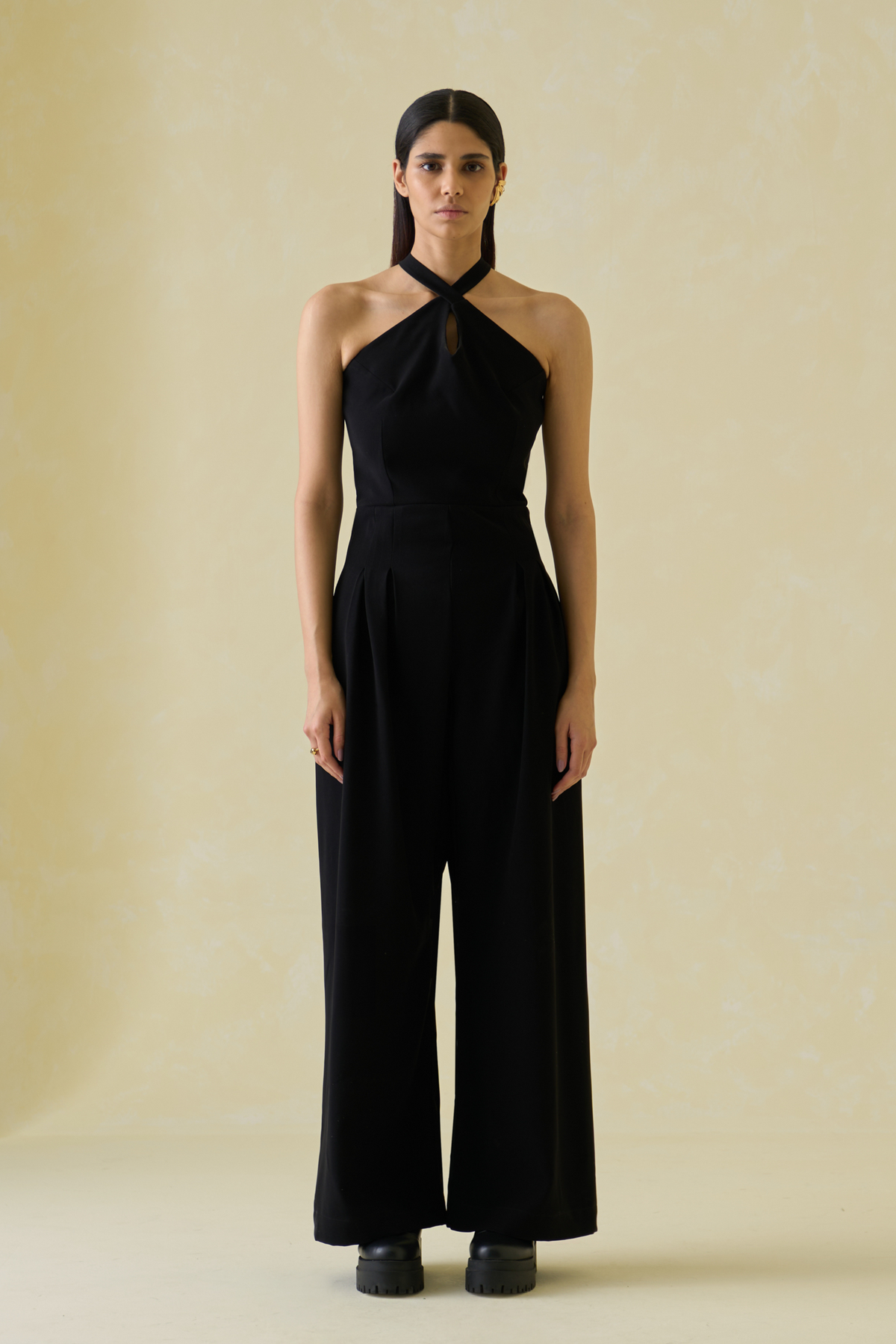 Moonless Night Cross-back Jumpsuit