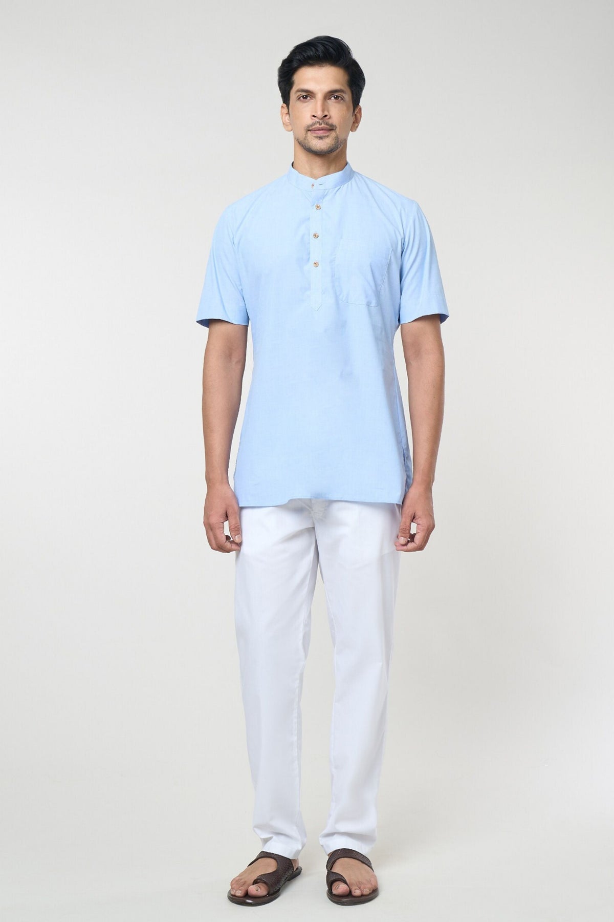 Blue Pastel Shirt Set