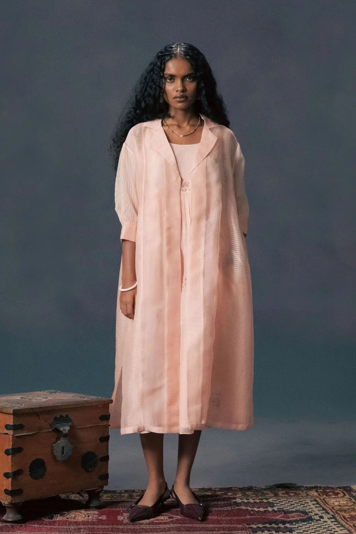 Old Rose Jacket Set