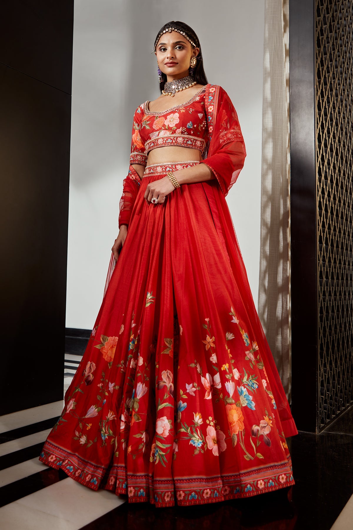 Rayen lehenga set