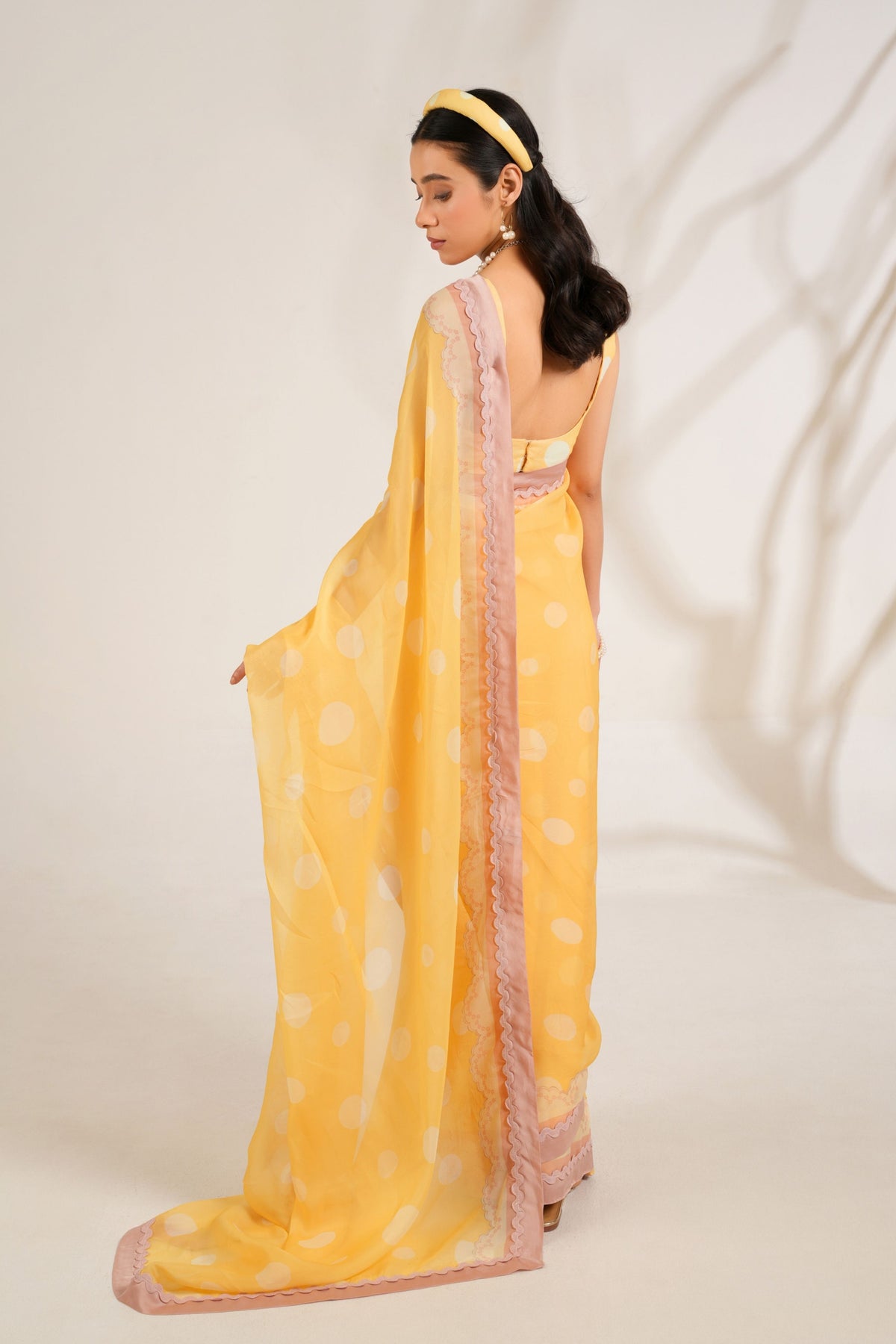 Lemon Sorbet Saree Set