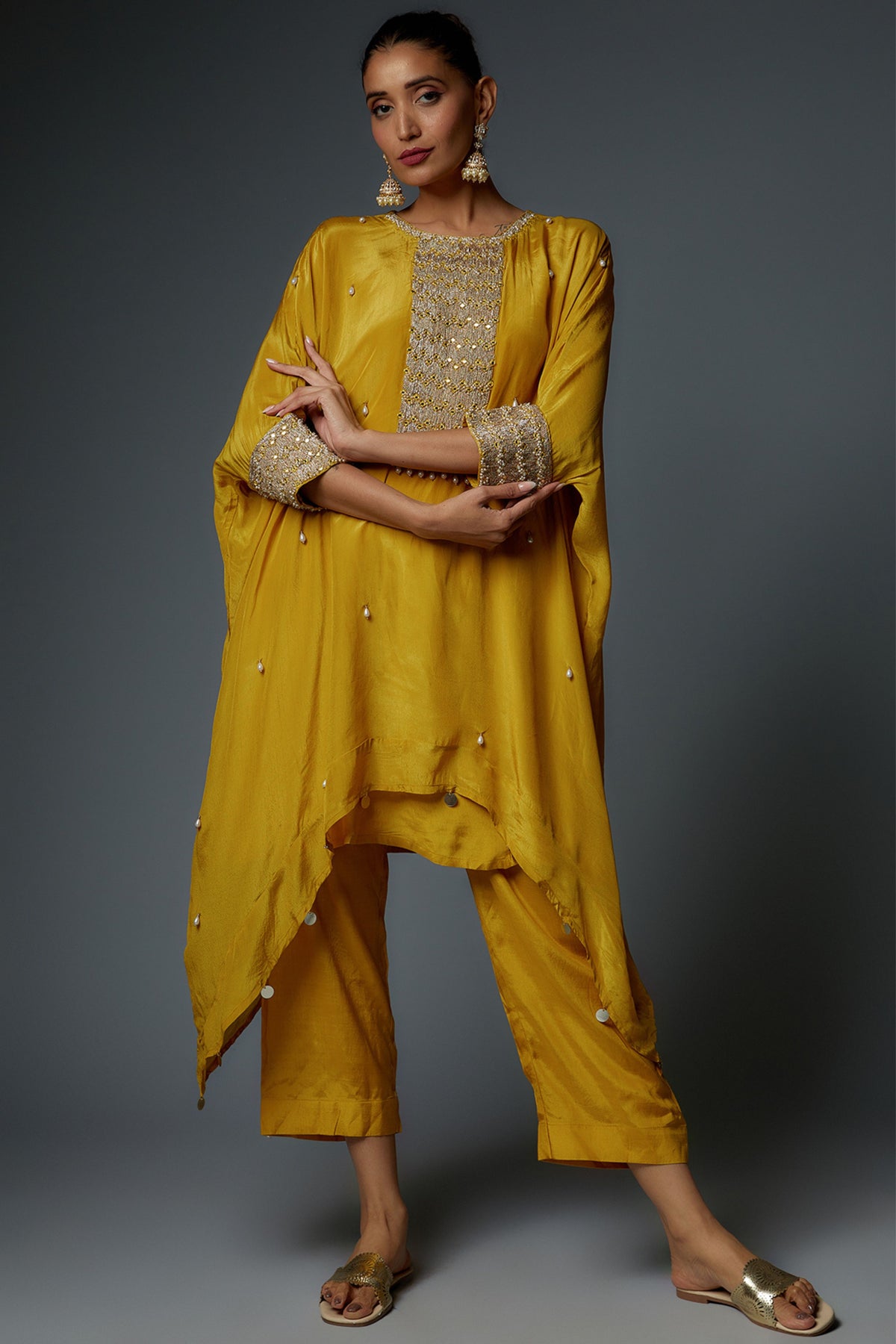 Afrah Kaftan With Pants