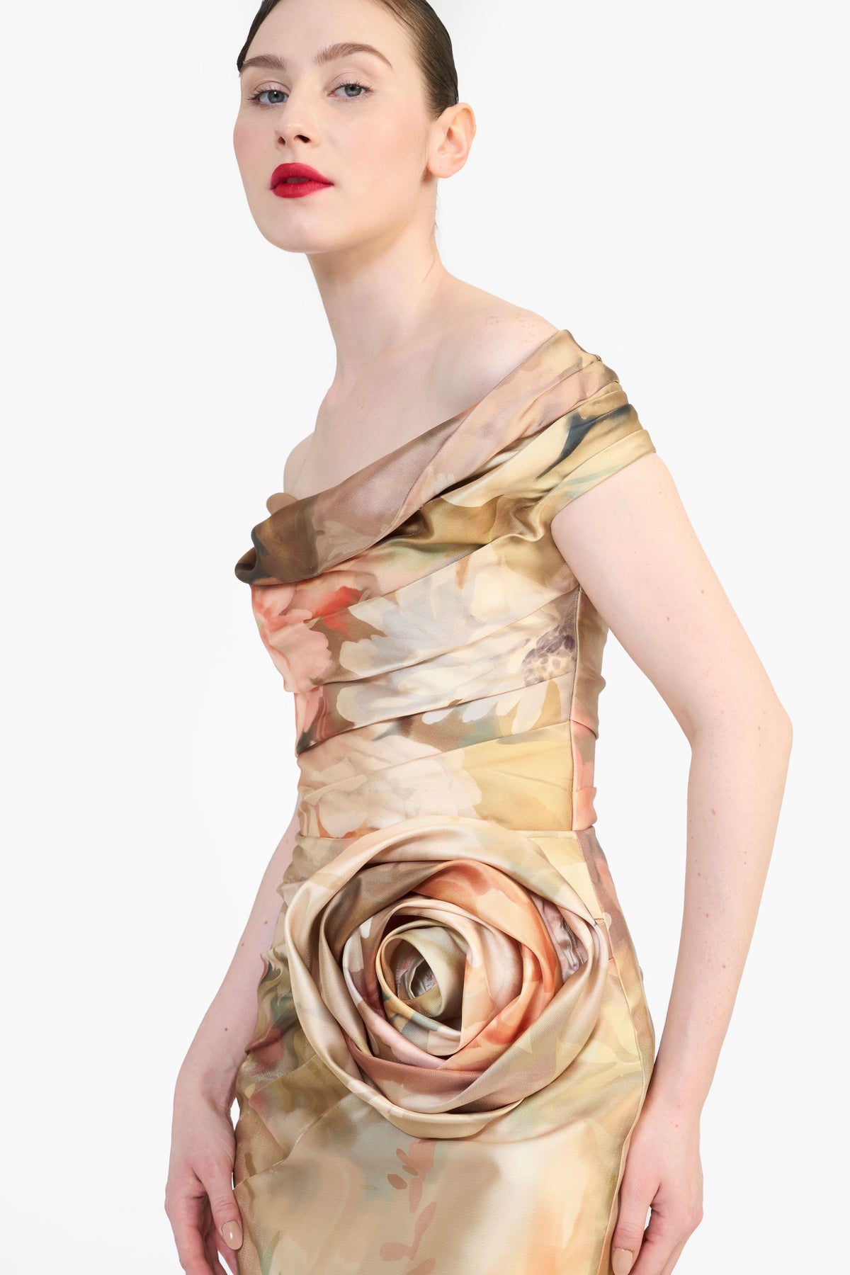Off Shoulder Draped Mini