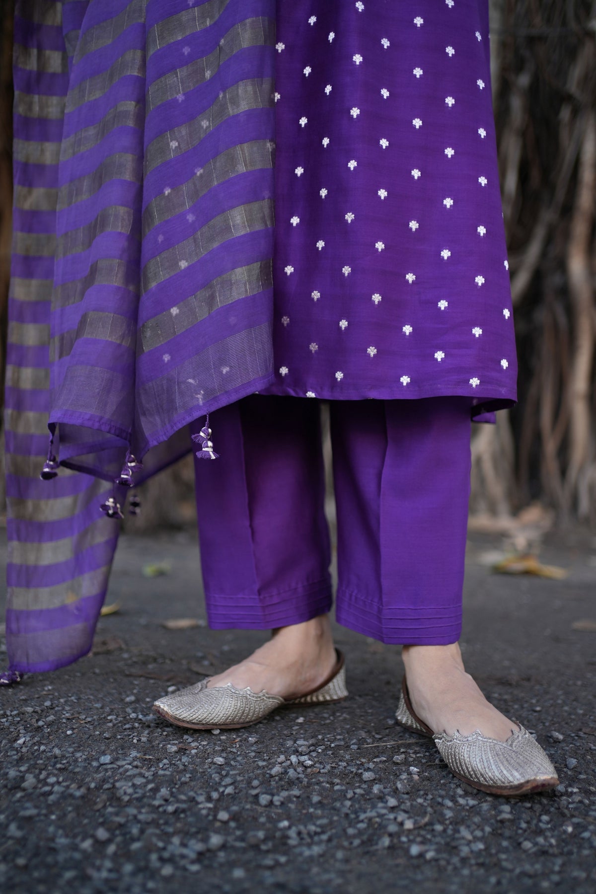 Devika Purple Elegance Kurta Set