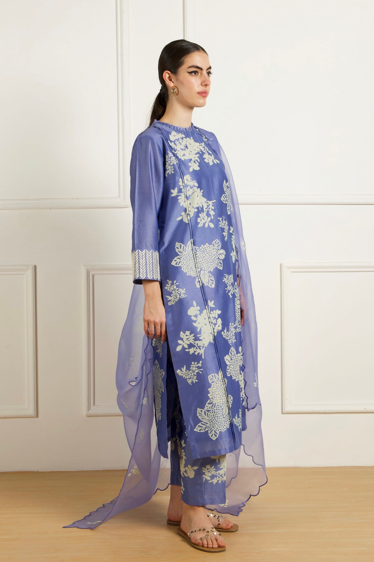 Twilight Front Pleats Tunic With Pants