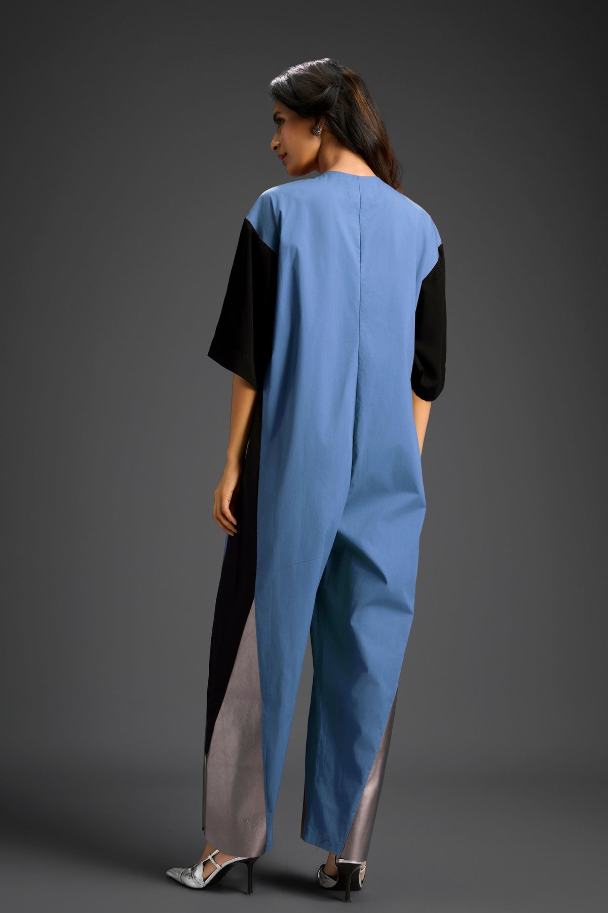 Colorblock Jumpsuit in Blue