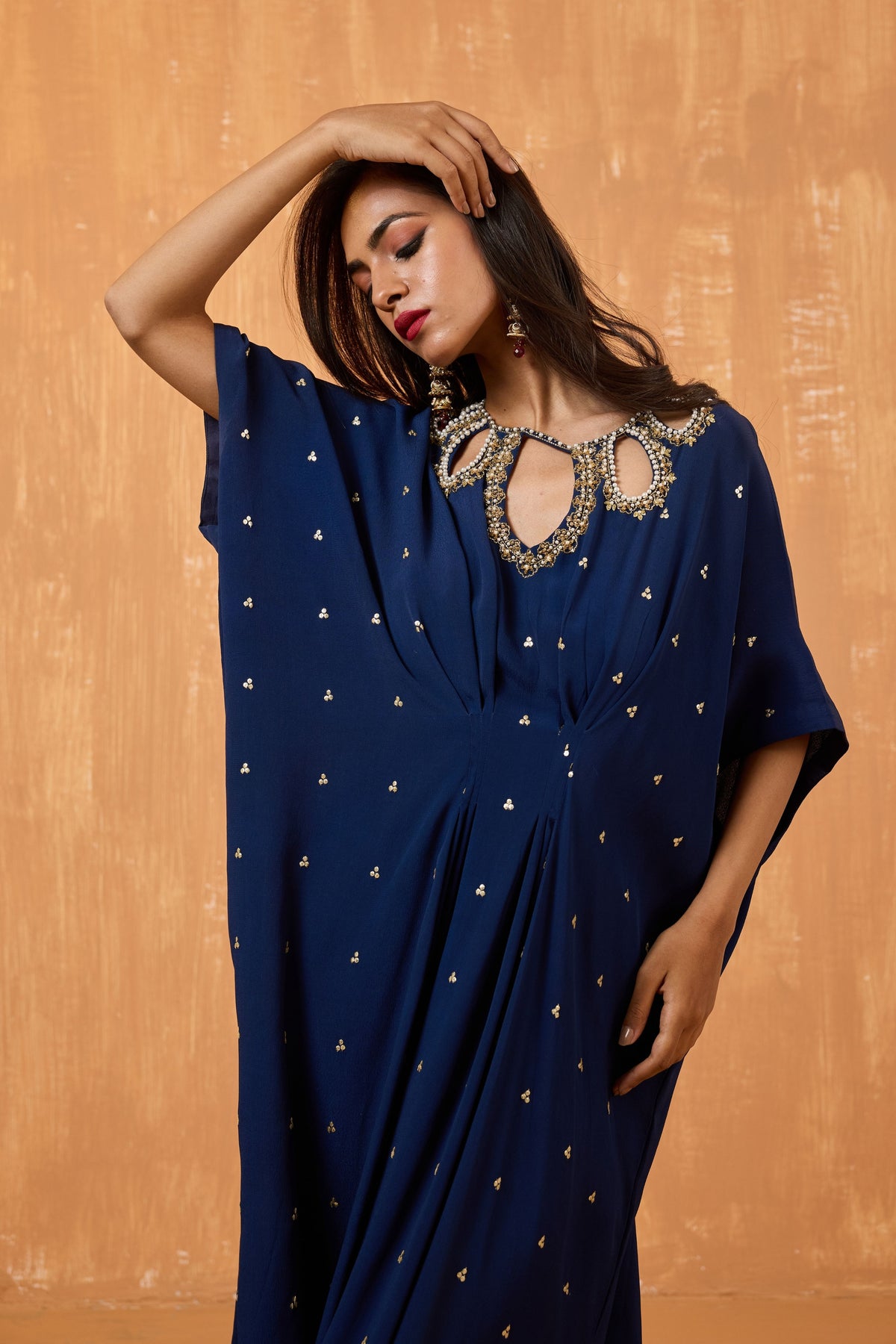 Navy Blue Kaftan