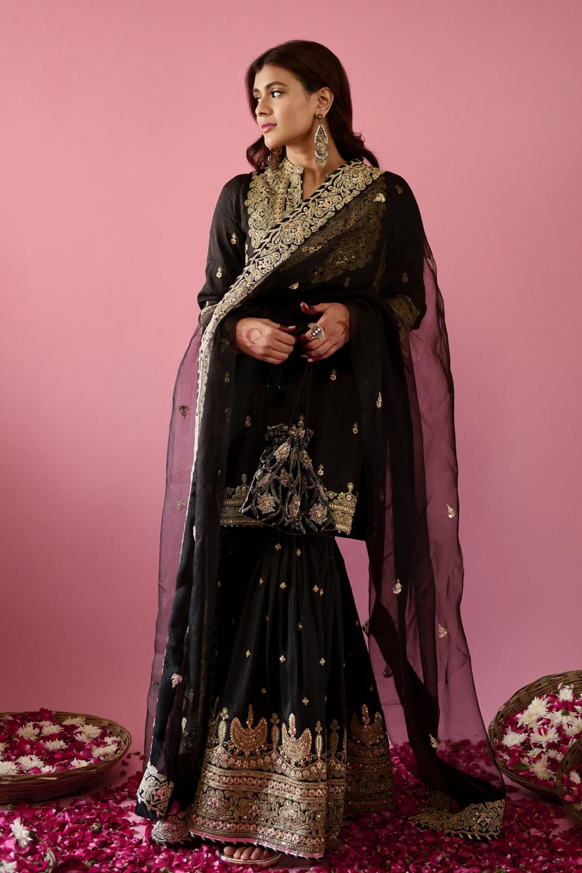 Heba in Shiddat Sharara Set