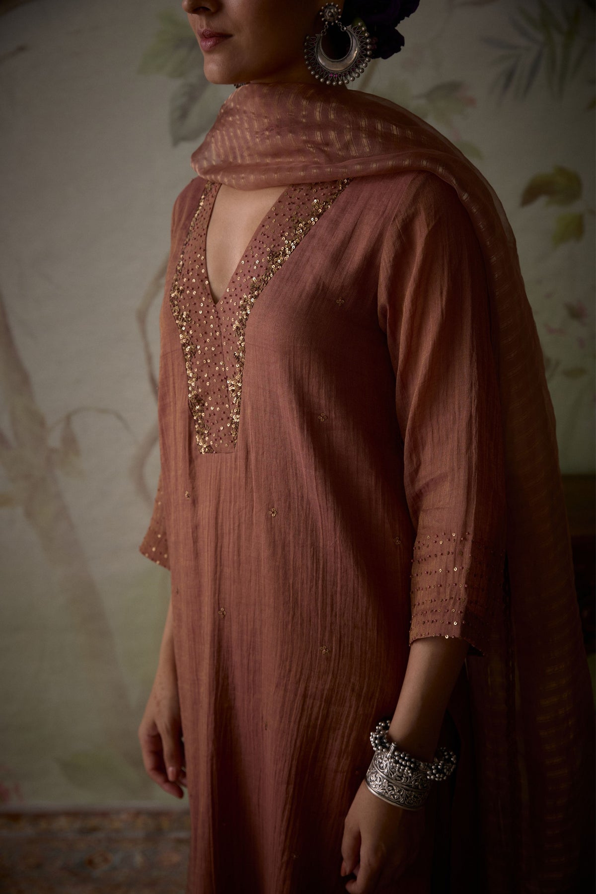 Blush Pink Embroidered Kurta Set