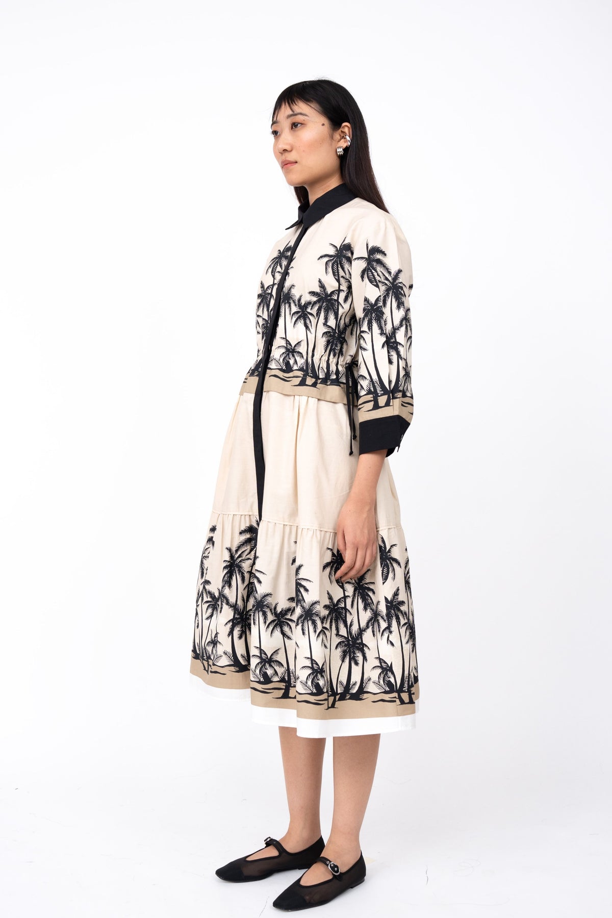 Dawn Print Draw String Dress