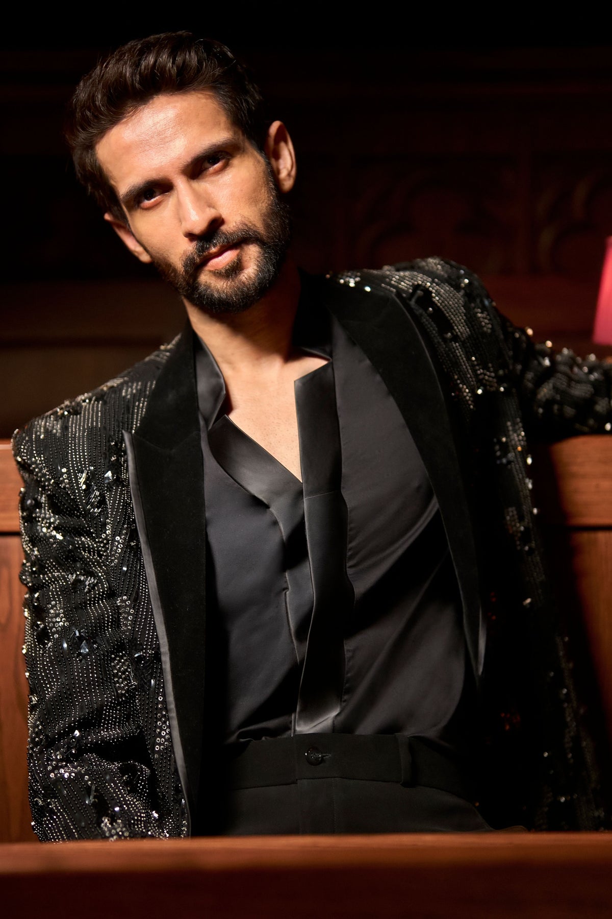 Midnight Monarch Blazer Set