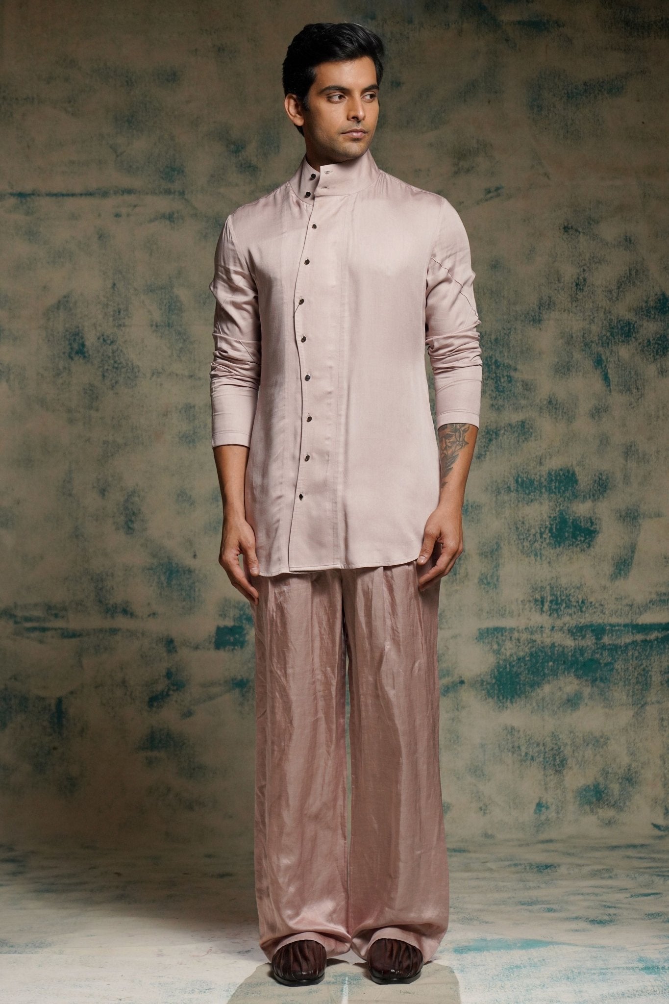 Mauve Whisper Asymmetric Set - Jatin Malik - Elahe