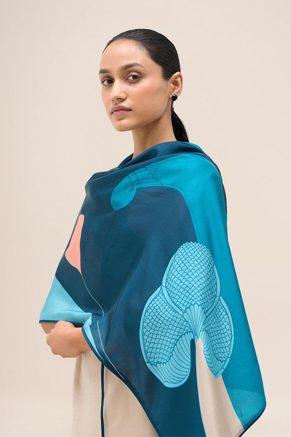 Shabgul Blue Scarf