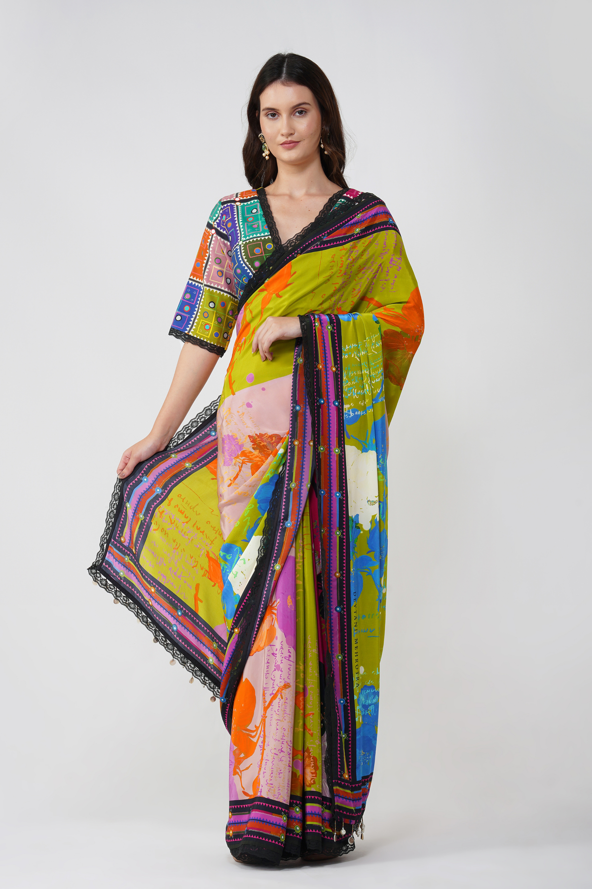 Banjara Bloom Printed Saree Set
