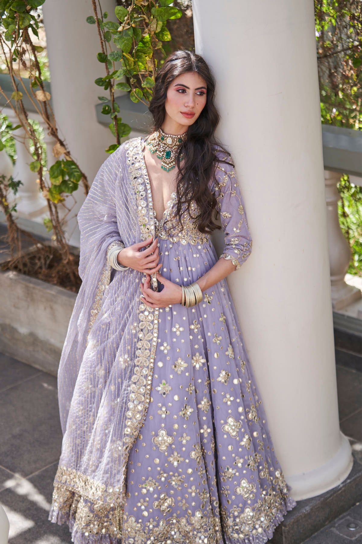 Martini Lilac Anarkali Set