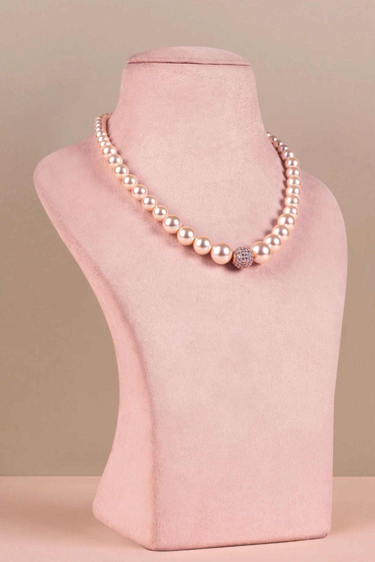 Peach Swarovski Necklace