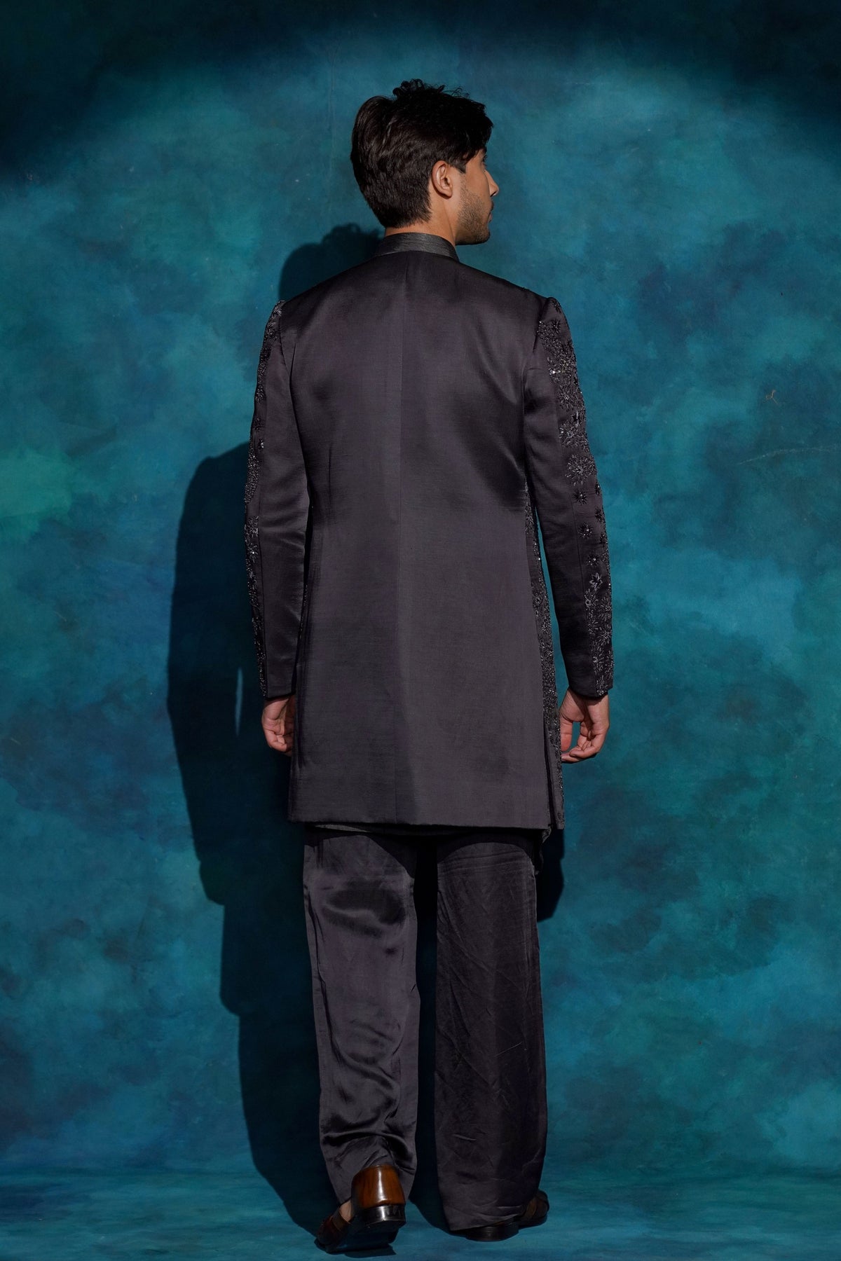 Charcoal Gray Jacket Set