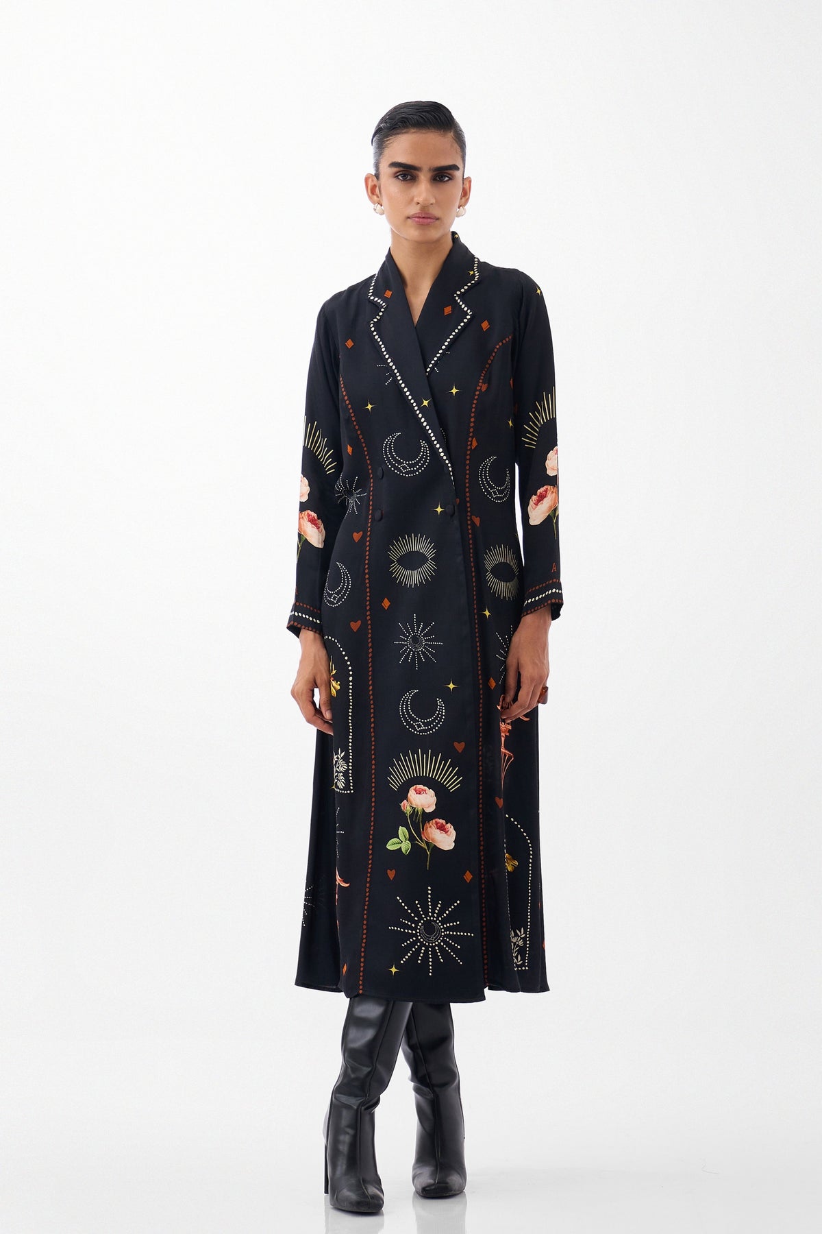Willow Maxi Postcards Petals Blazer Dress