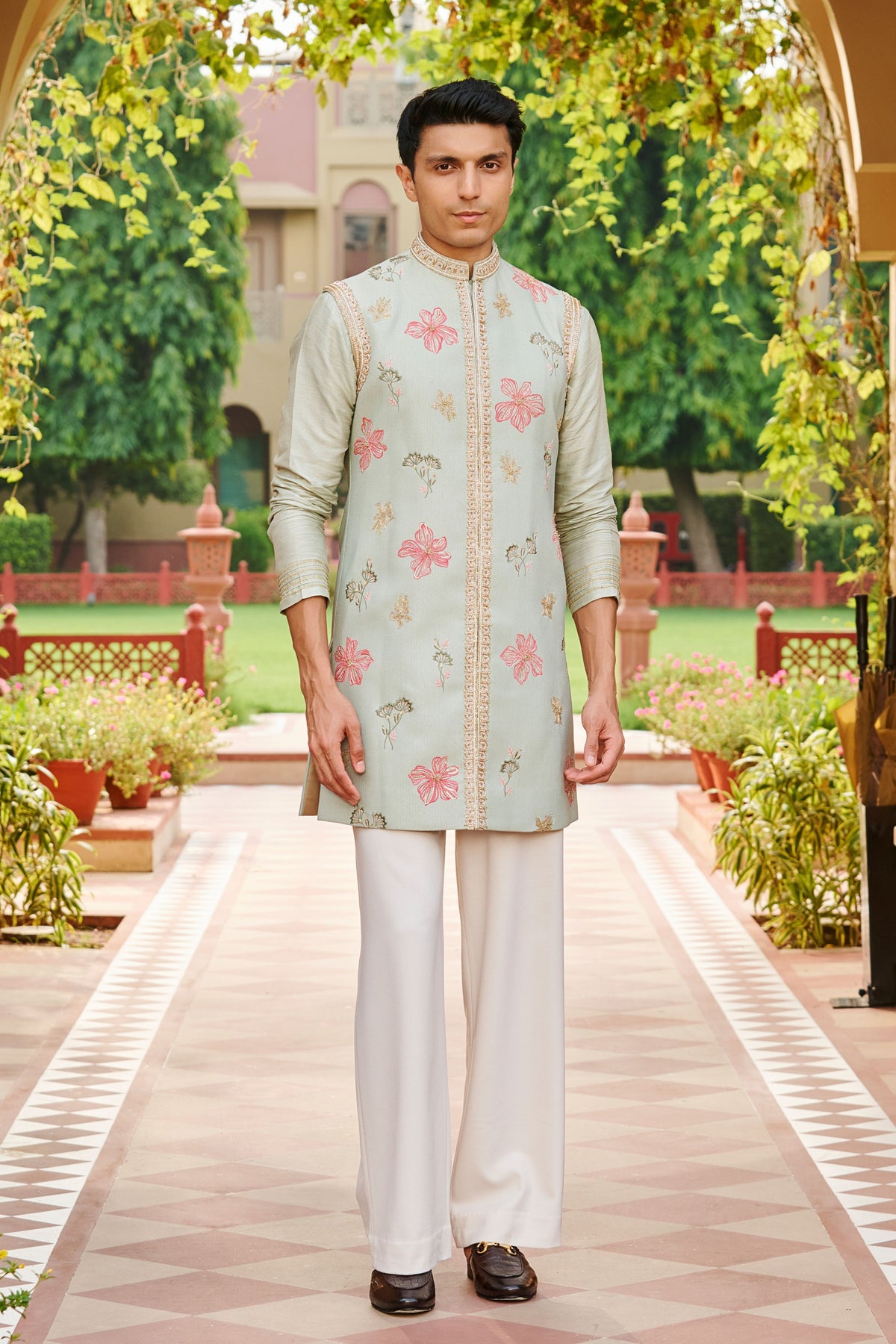 Sehaj Sleeveless Sherwani Set