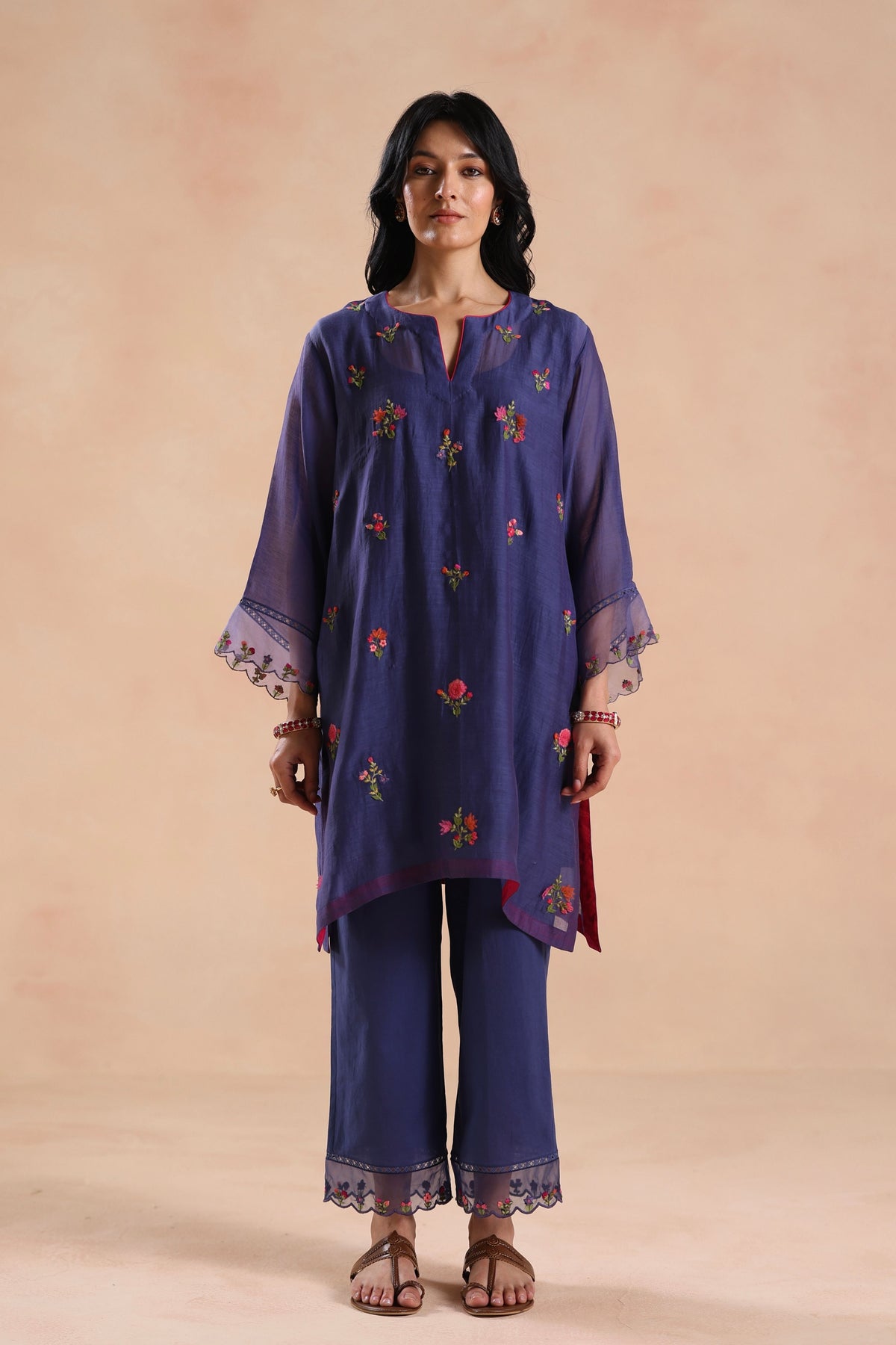 Raina Navy Blue Tunci Set