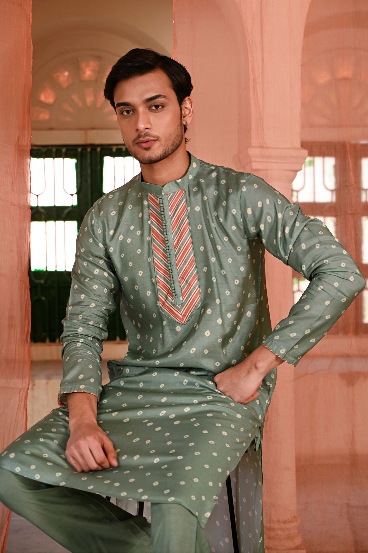 Sawai Nehru Jacket Set