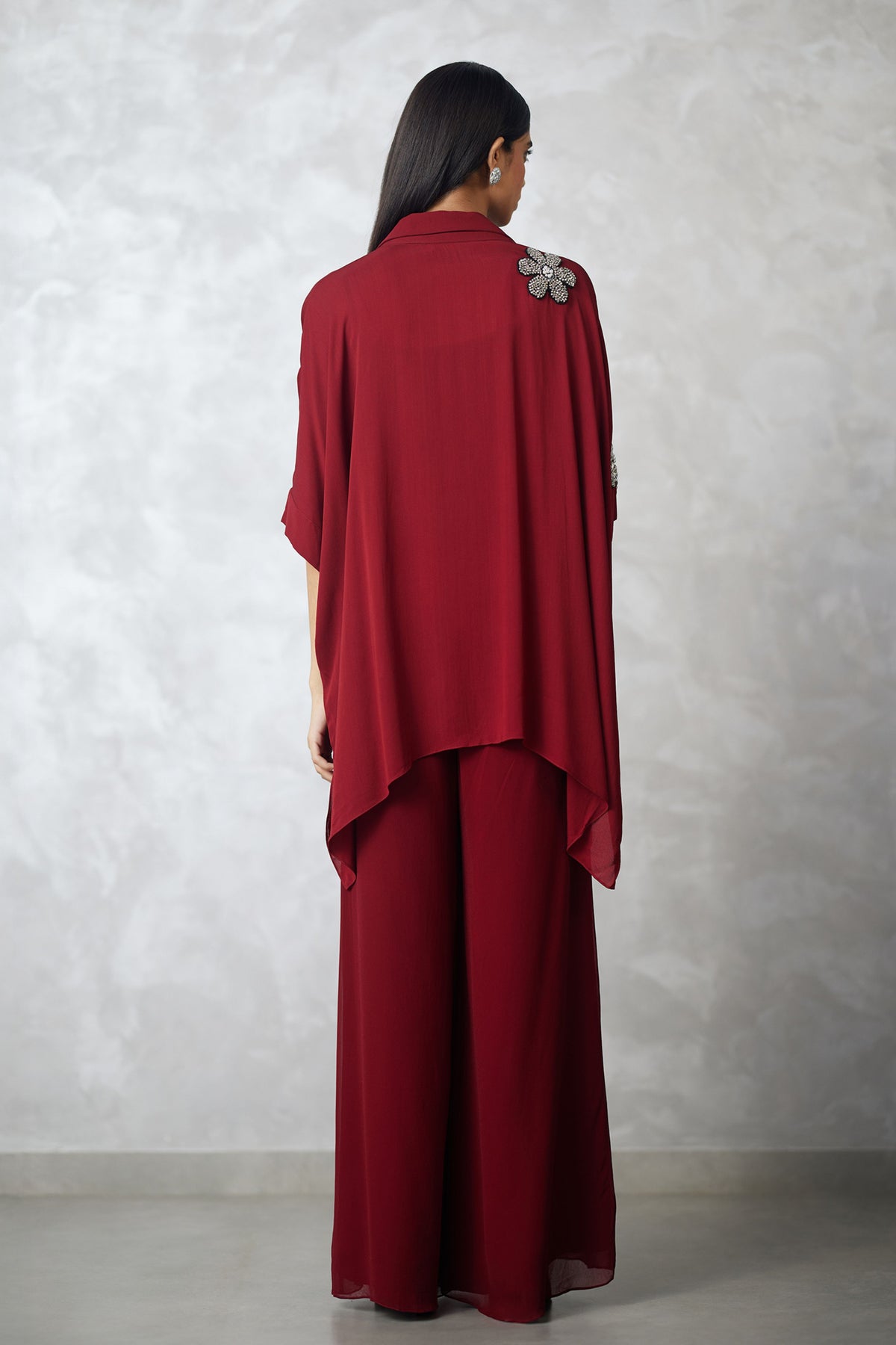 Maroon Florencio Co-ord Set