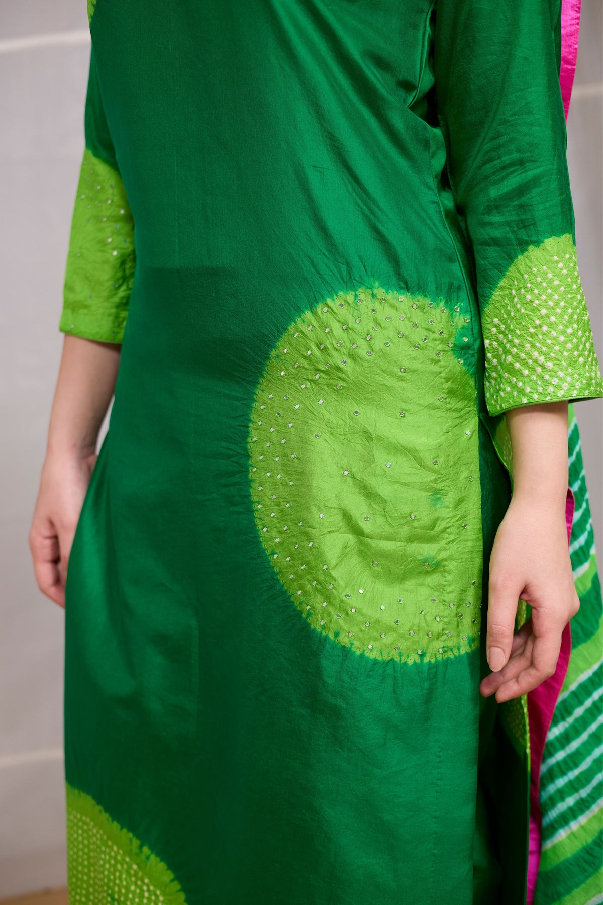 Green Saanjh Suit