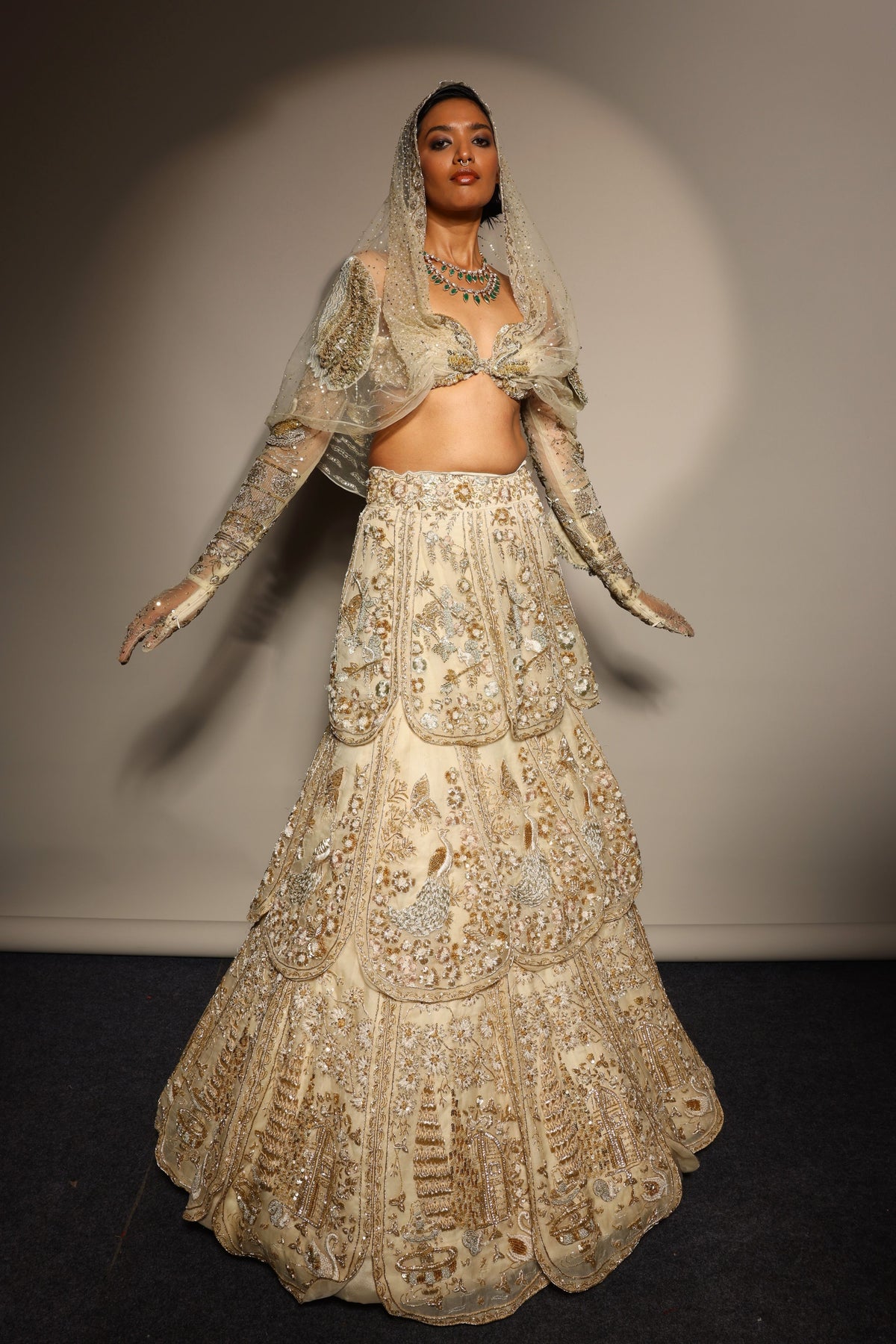 Tuscan Bloom Petal Lehenga Set