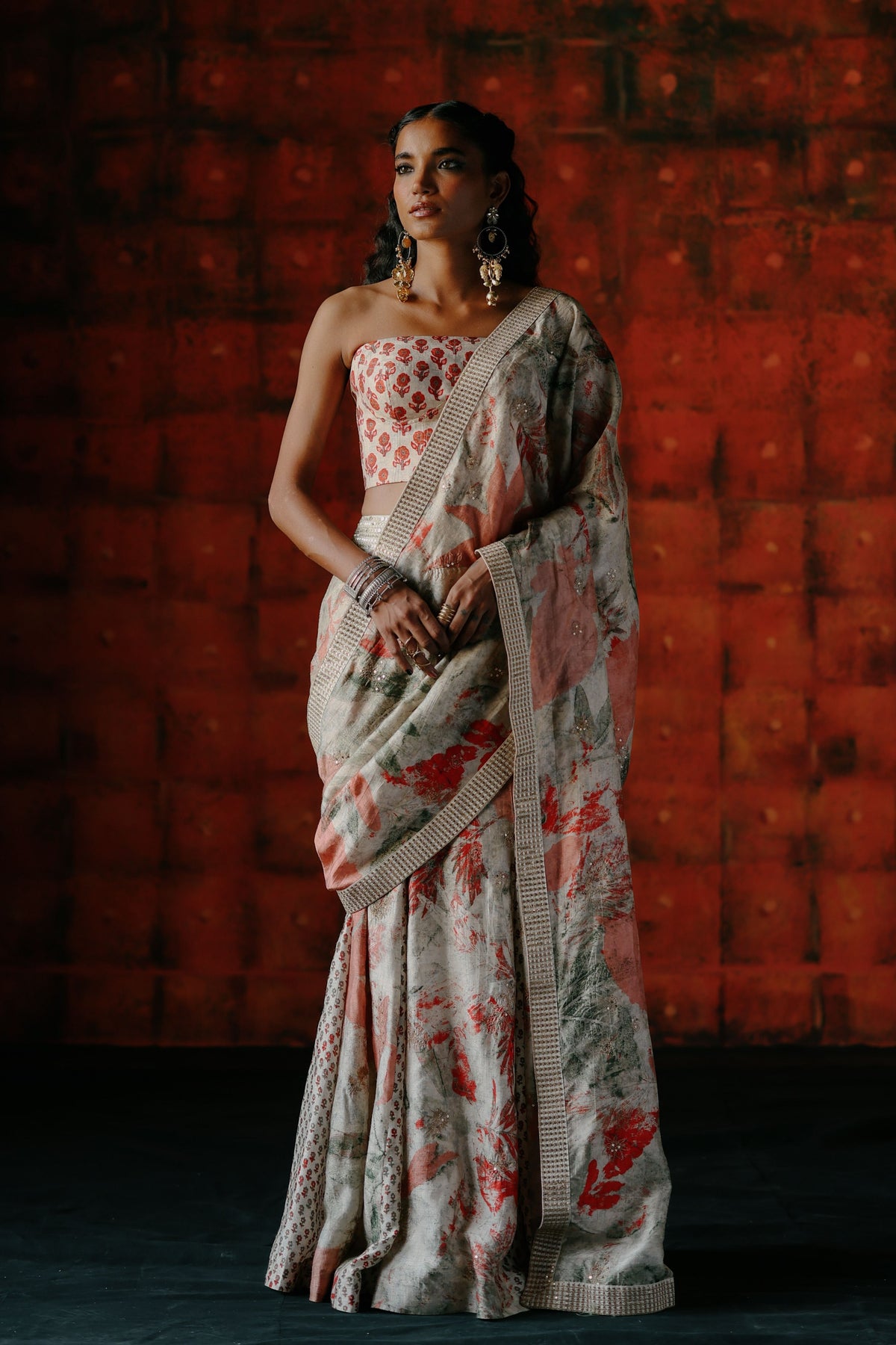 Pearl Pre Draped Saree