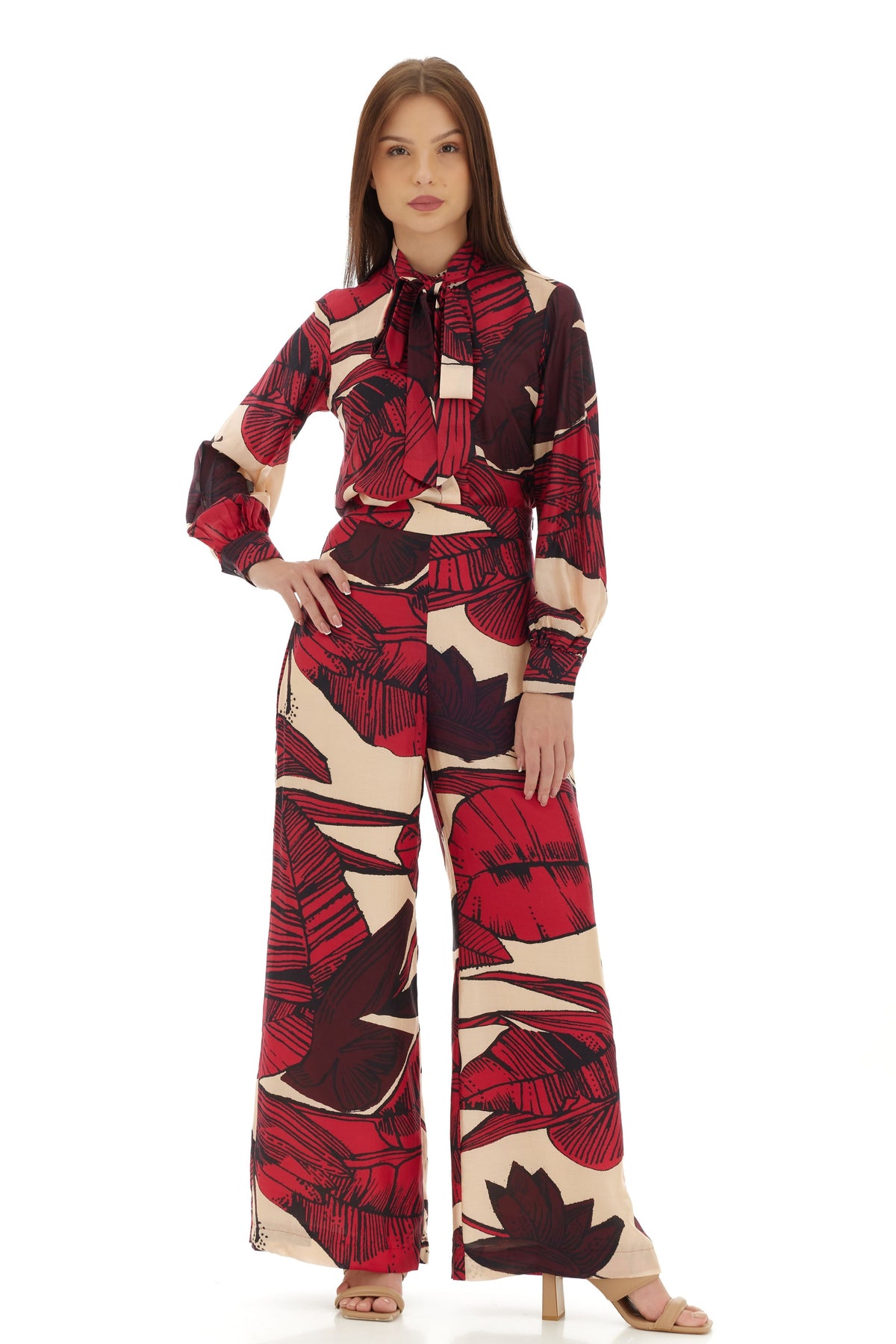 Red and Brown Bow Shirt