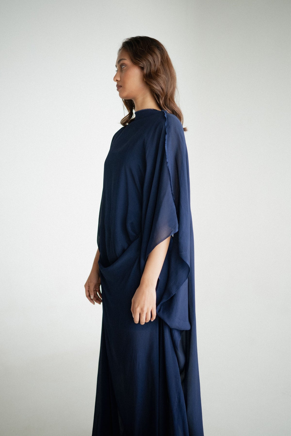 Tie Up Blue Kaftan