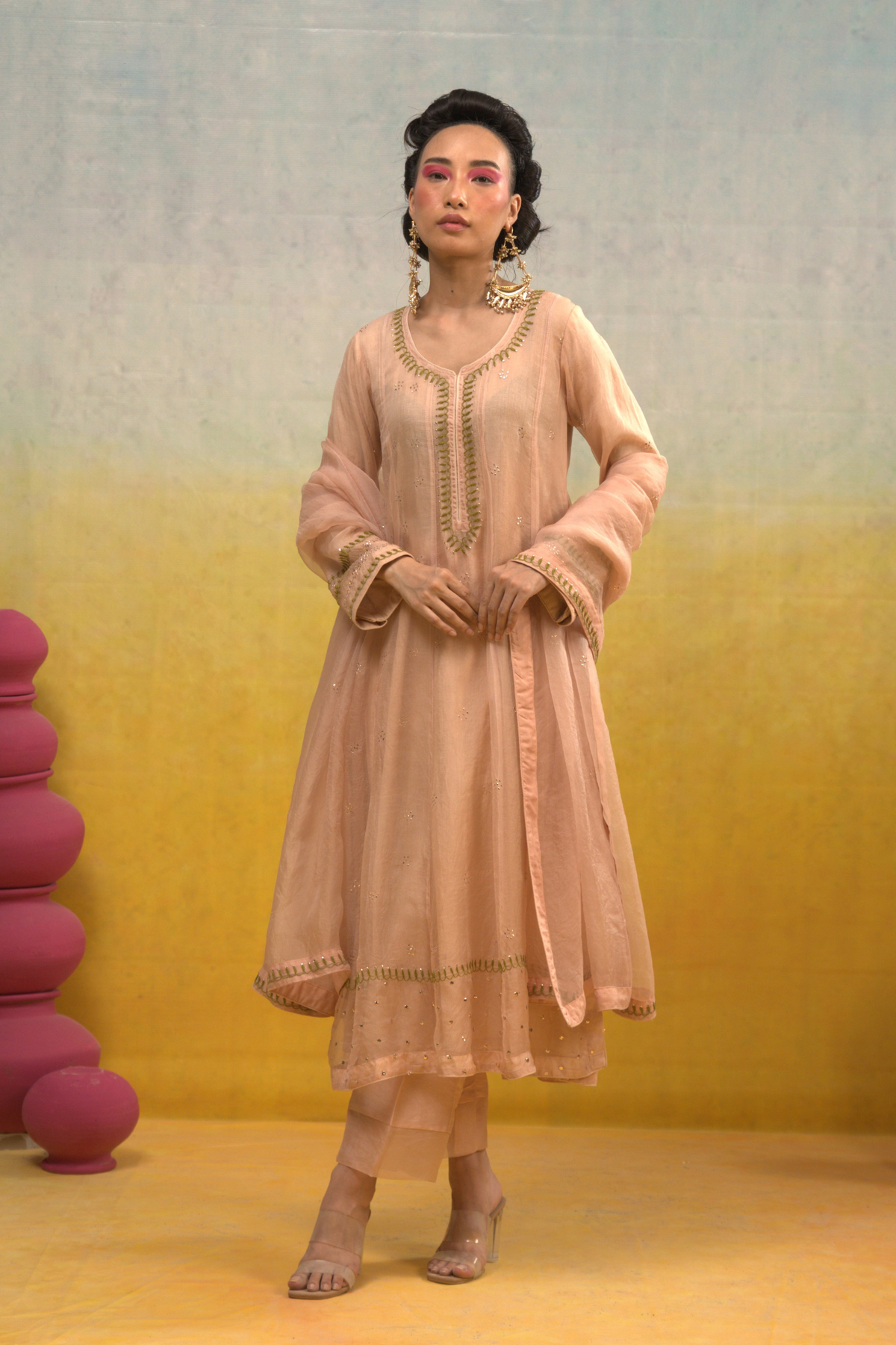 Nude Pink Kalidar Set