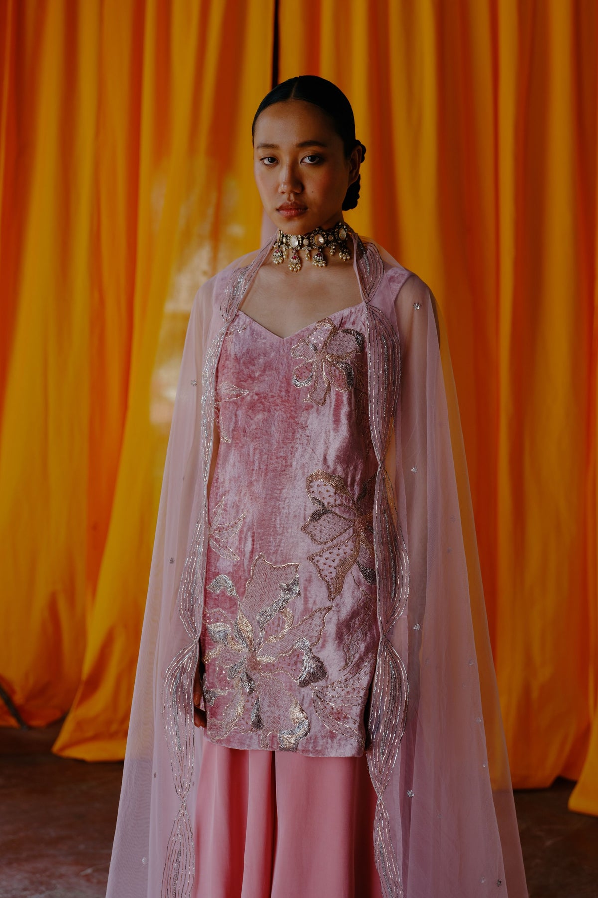 Aurora Pink Sharara Set