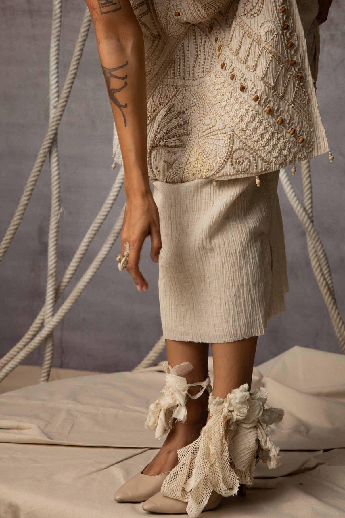 Ivory Embroidered Jacket