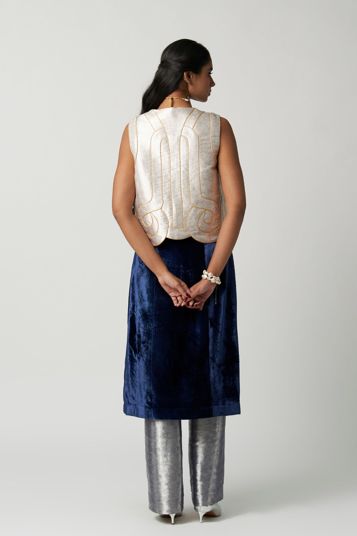 Art Deco Chaand Kimkhwaab Jacket