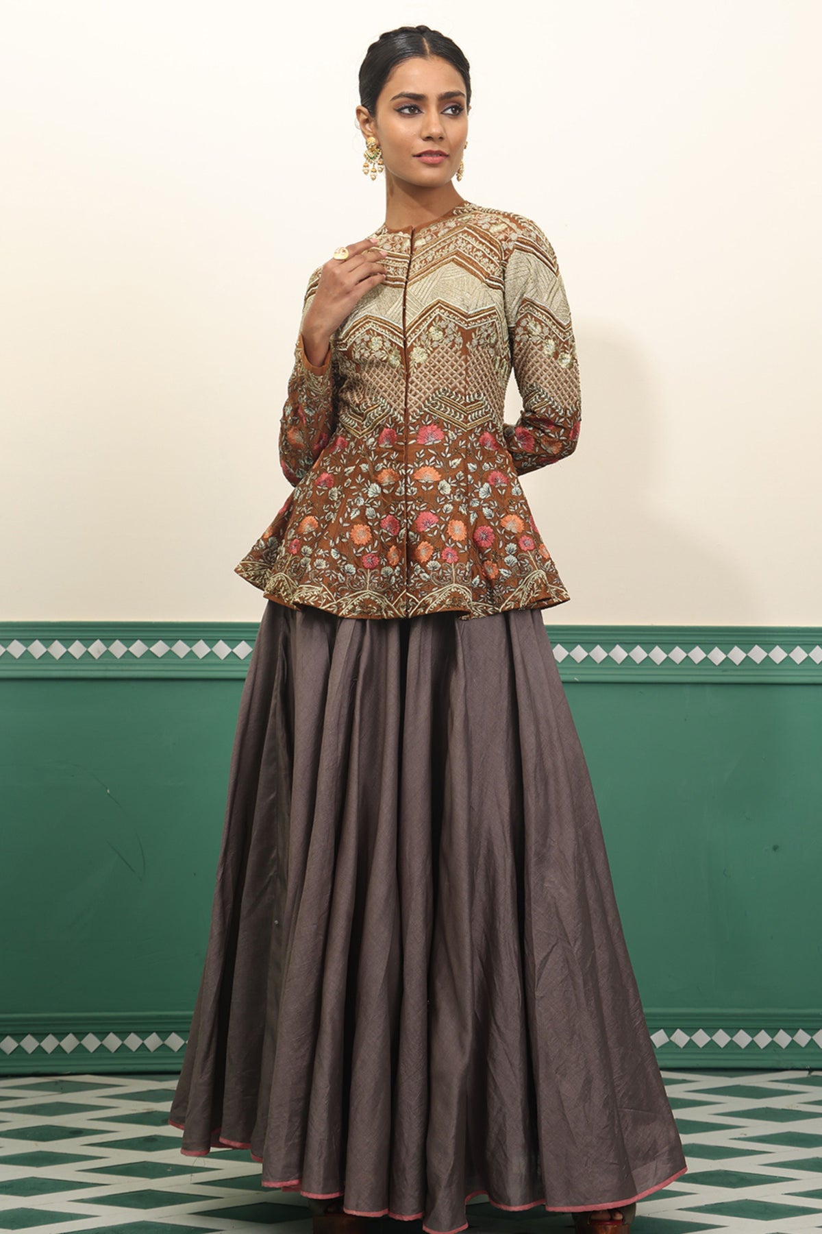 Brown Tunic Set