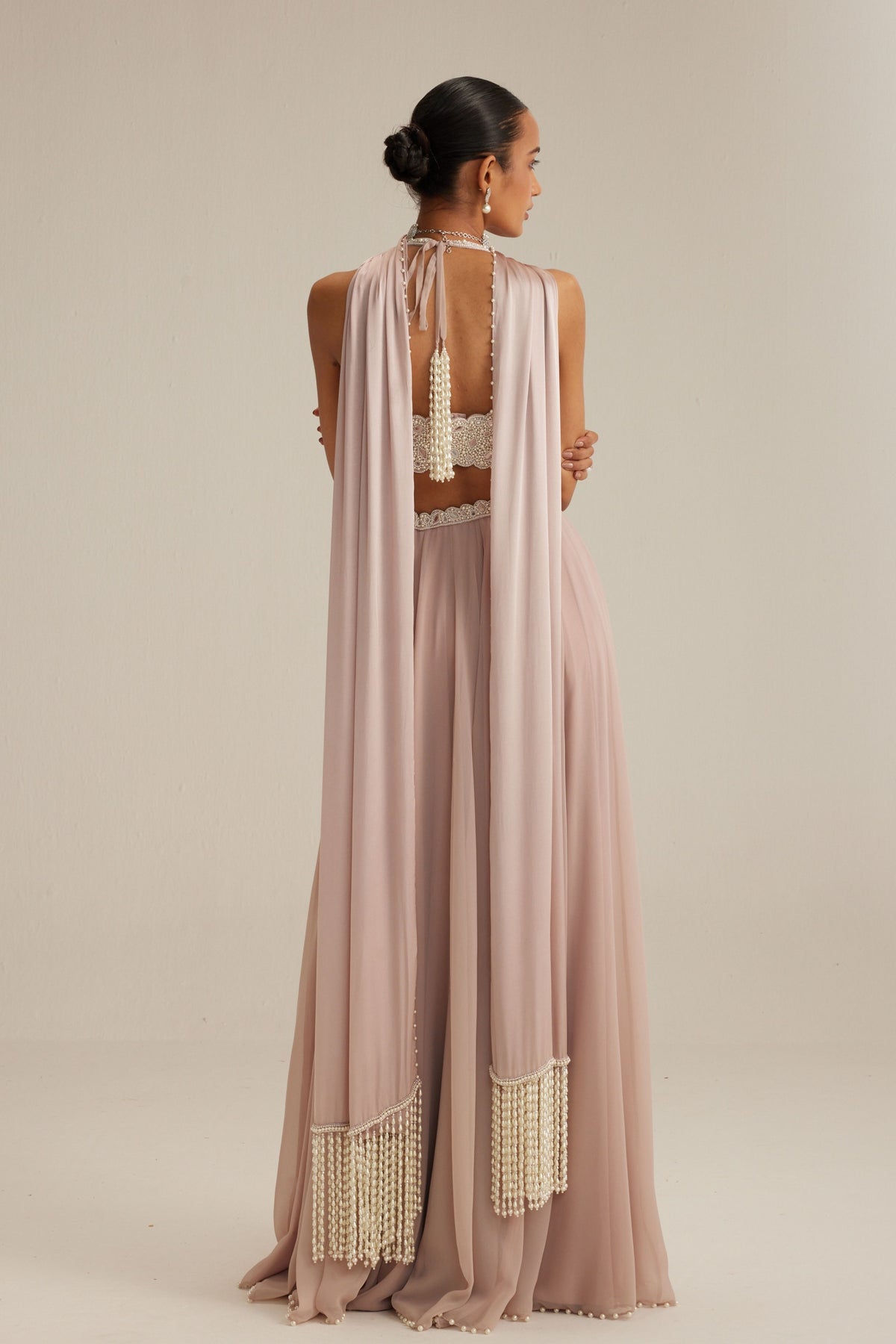 Ash Pink Skirt Set