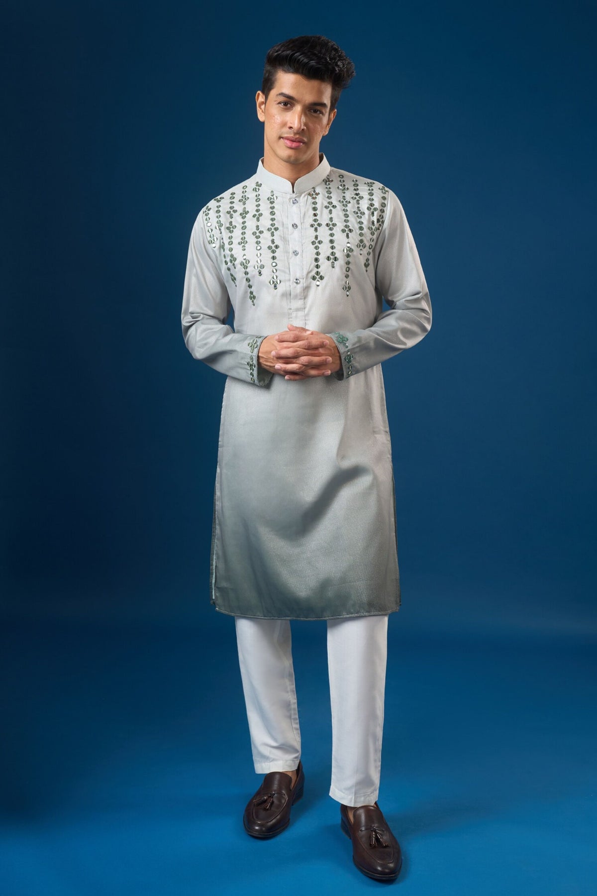 Green Ombre Kurta Set