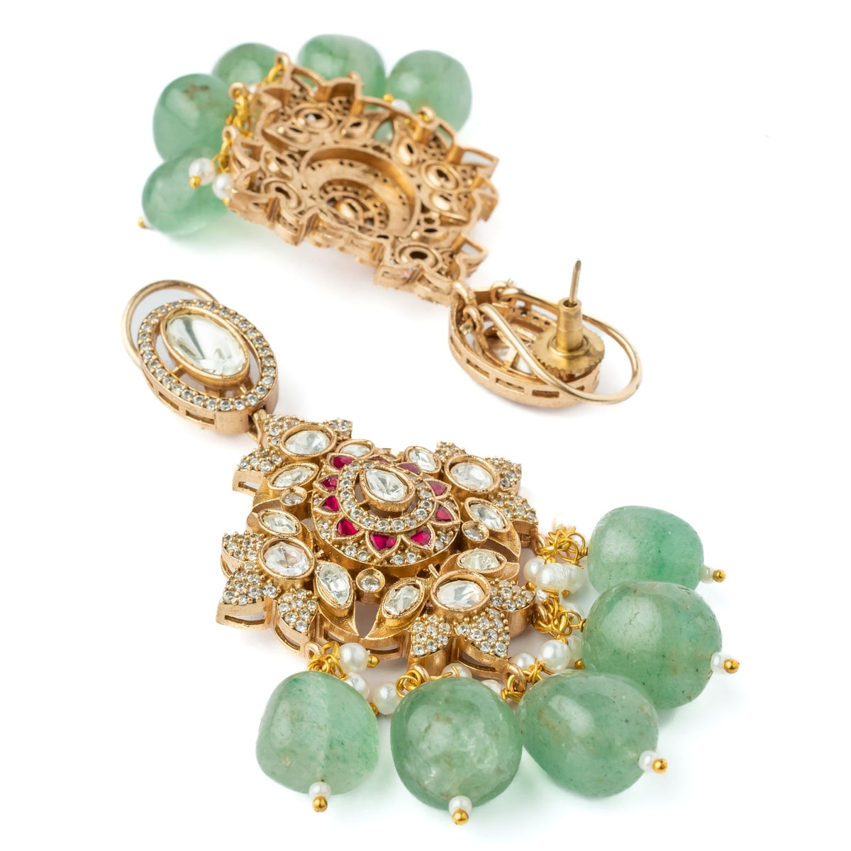 Multicolor Kundan Polki Set