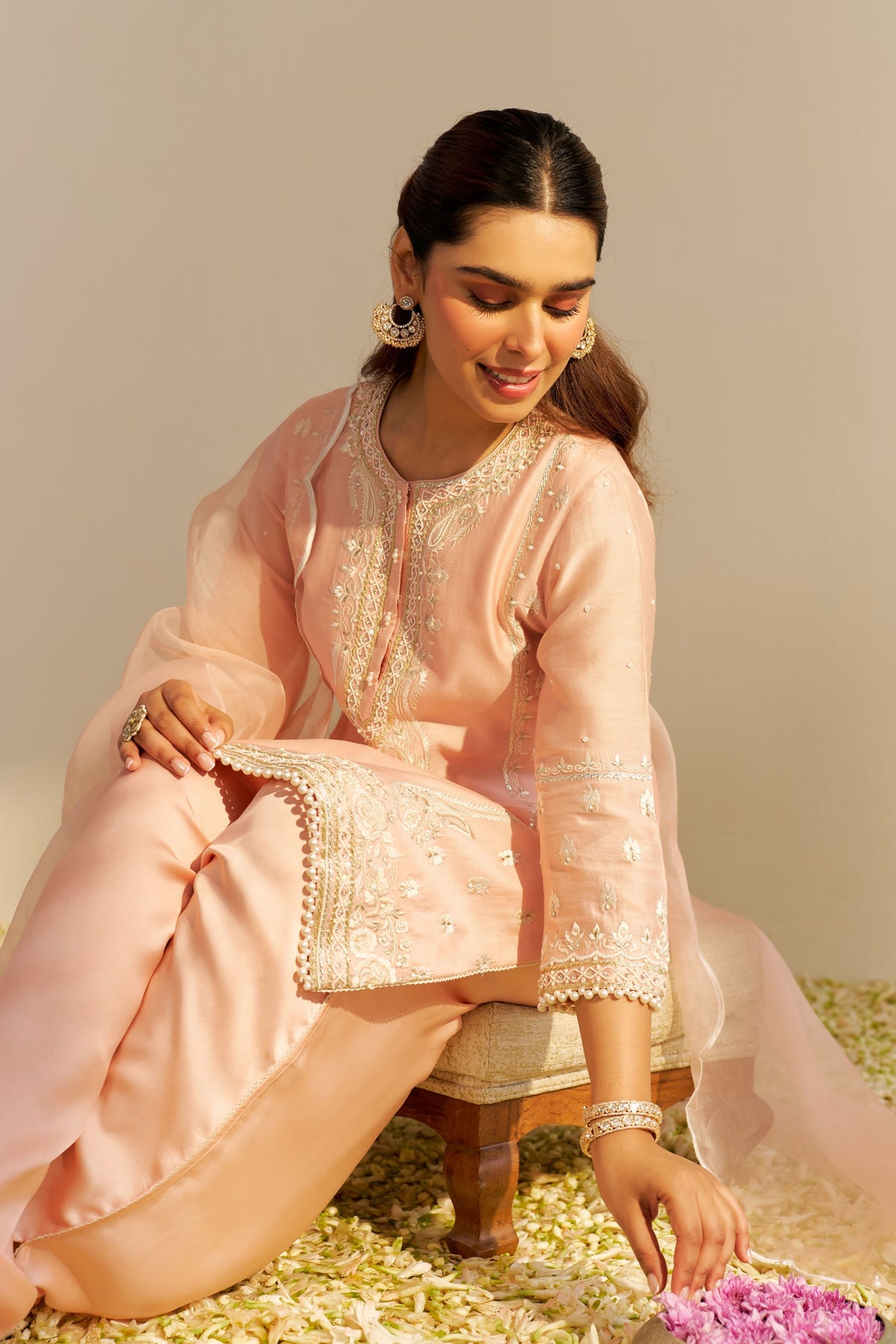 Zahra Rose Kurta Set