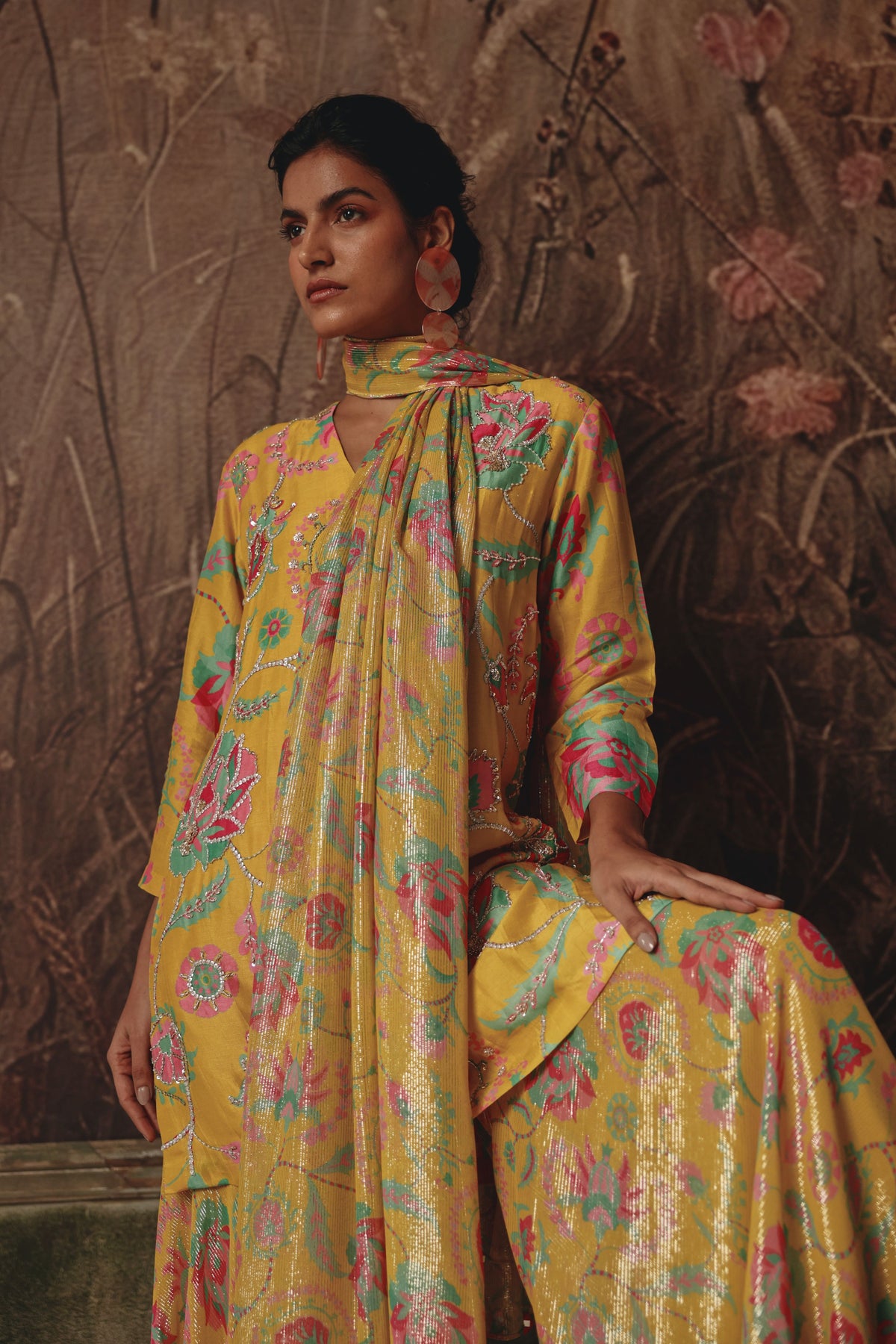 Solstice Bloom Sharara Set