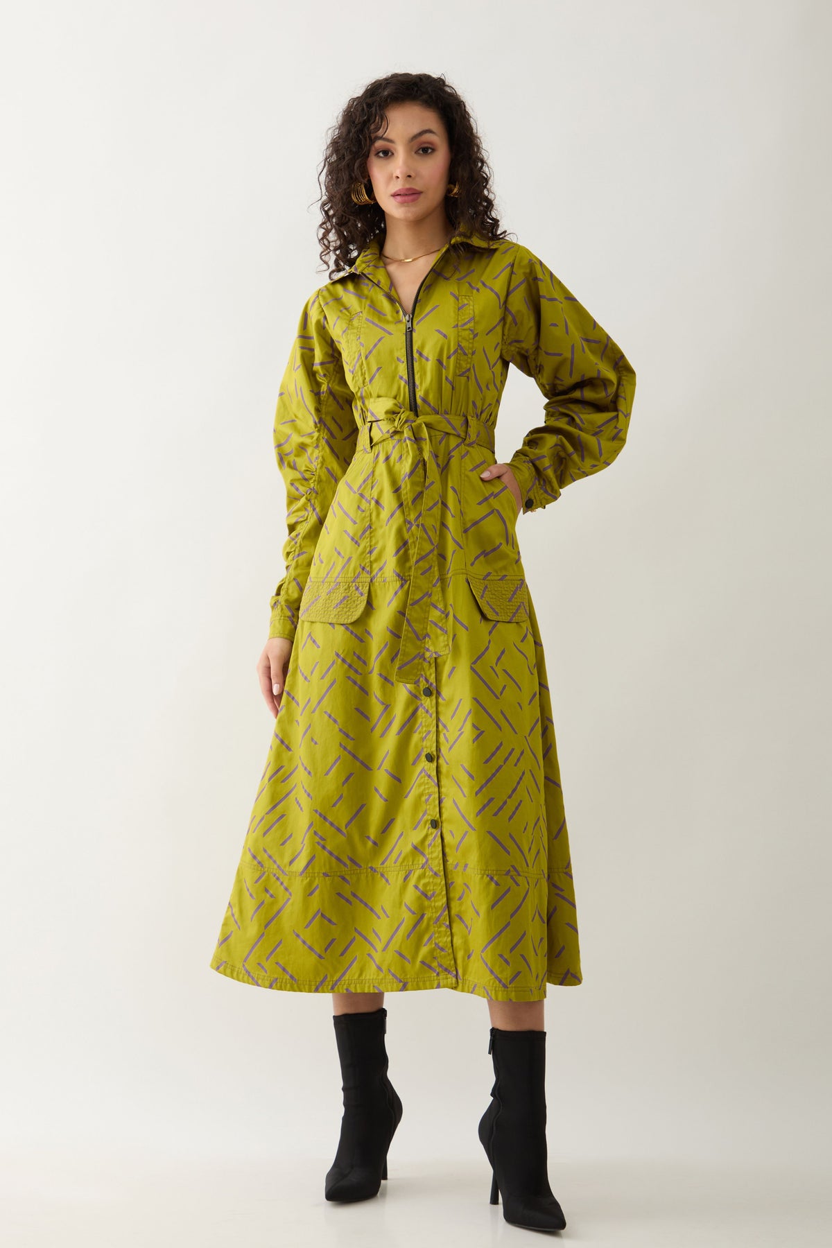 Anika Leaf Dress