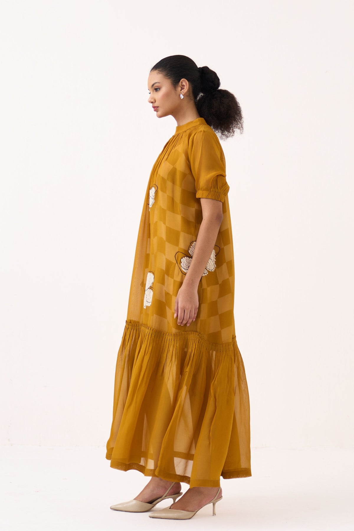 Floral Reversable Applique Dress