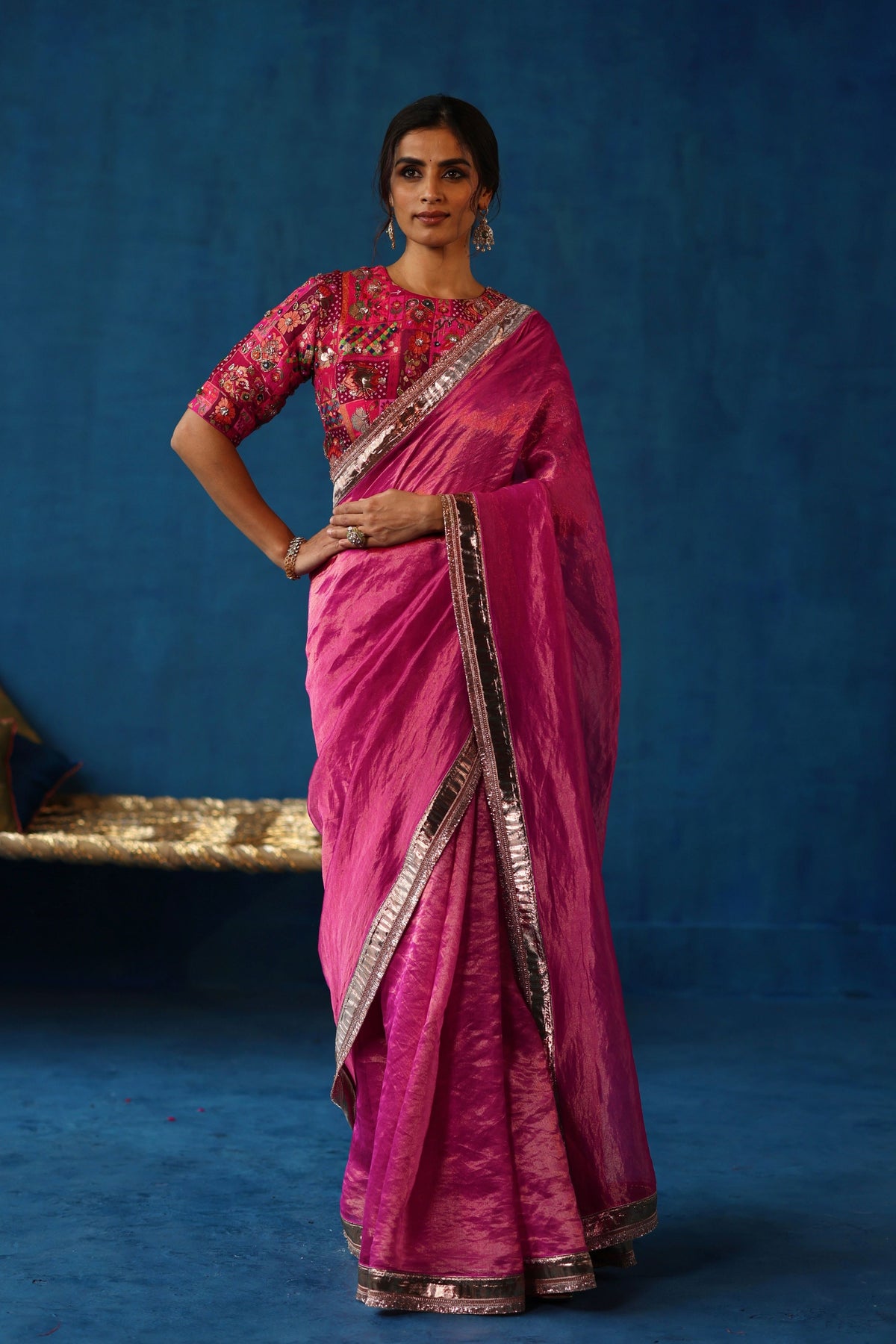 Fuchsia Sharbat Saree