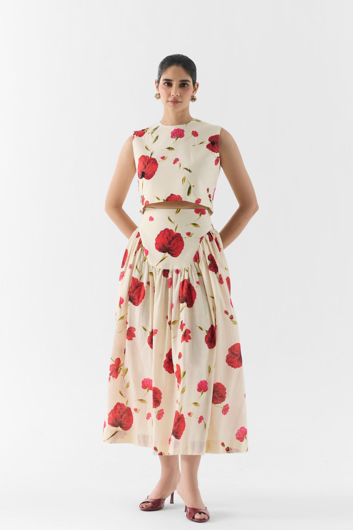 Sisley Rose Skirt Set