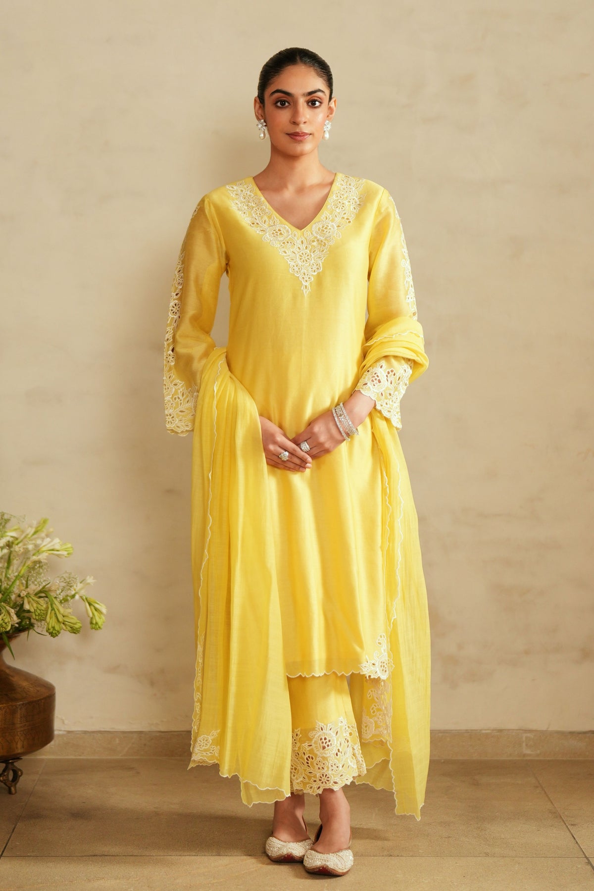 Yellow Kaftan Set