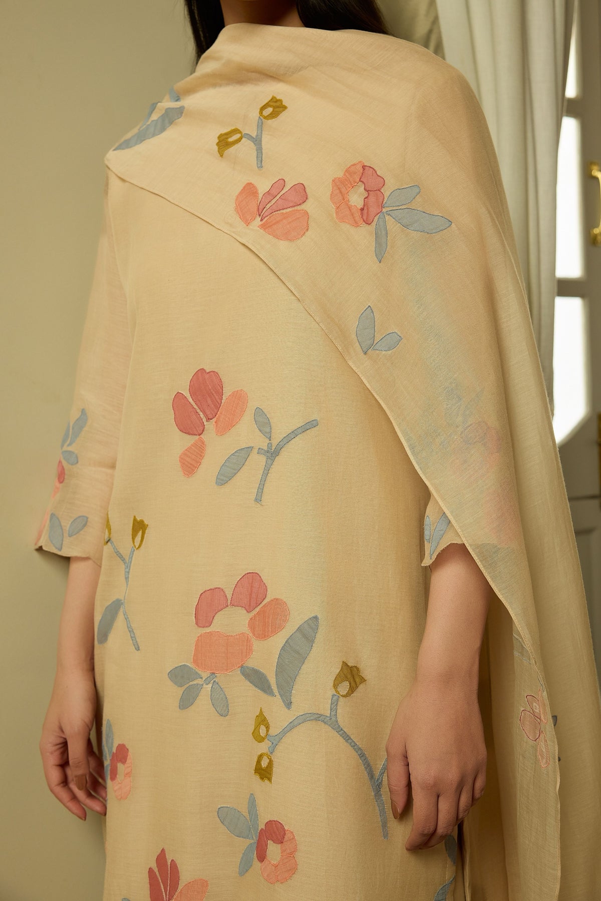 Sand Applique Kurta Set