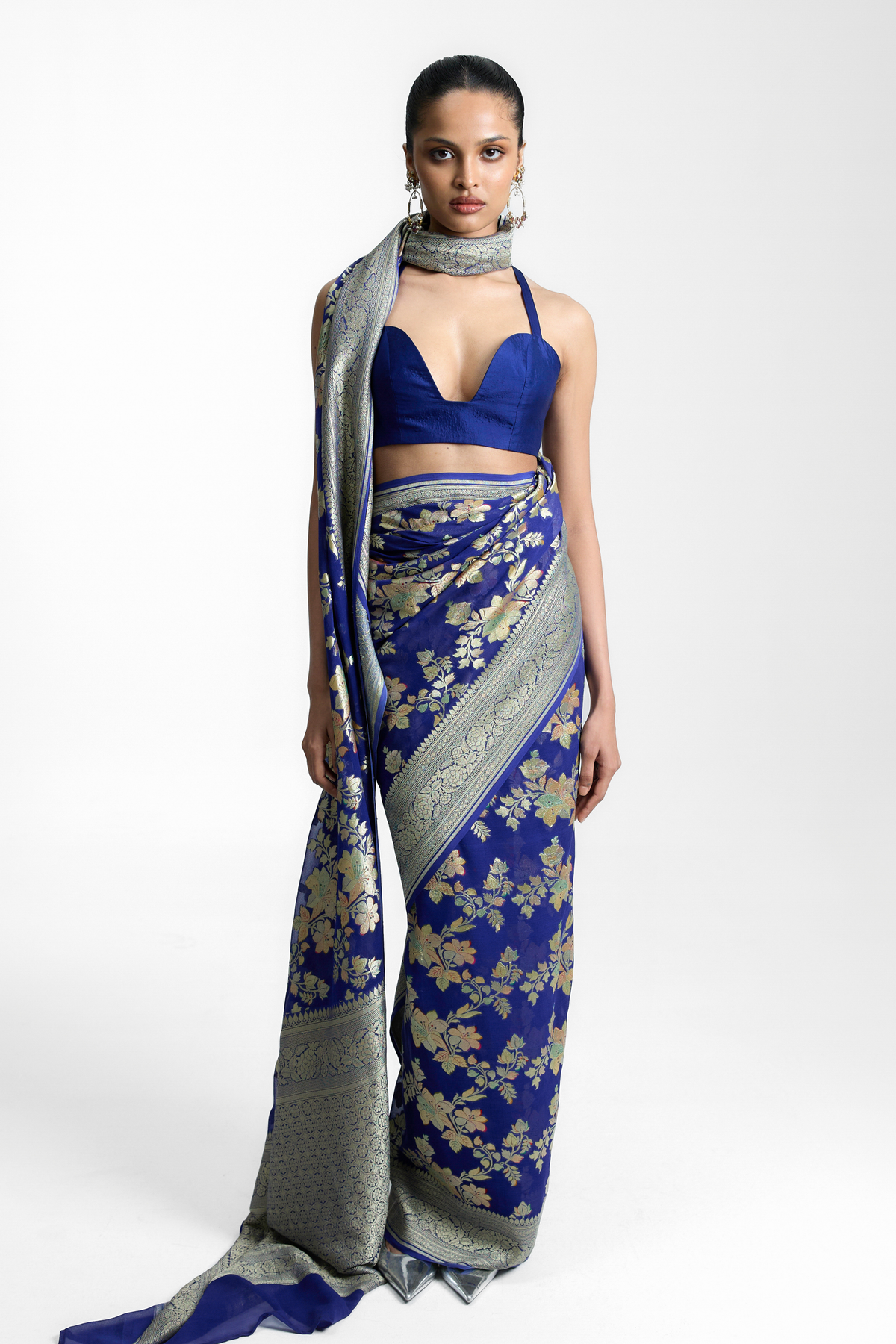 The Turquoise Tonic Saree